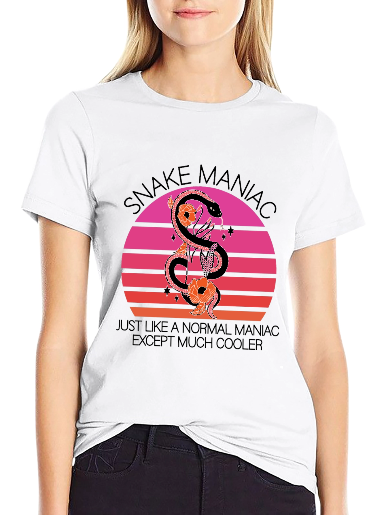 Snake Maniac Graphic Tee - Cool & Unique Design