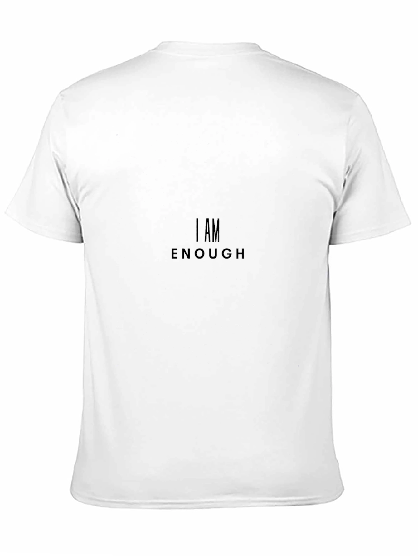I AM ENOUGH Black Graphic Tee