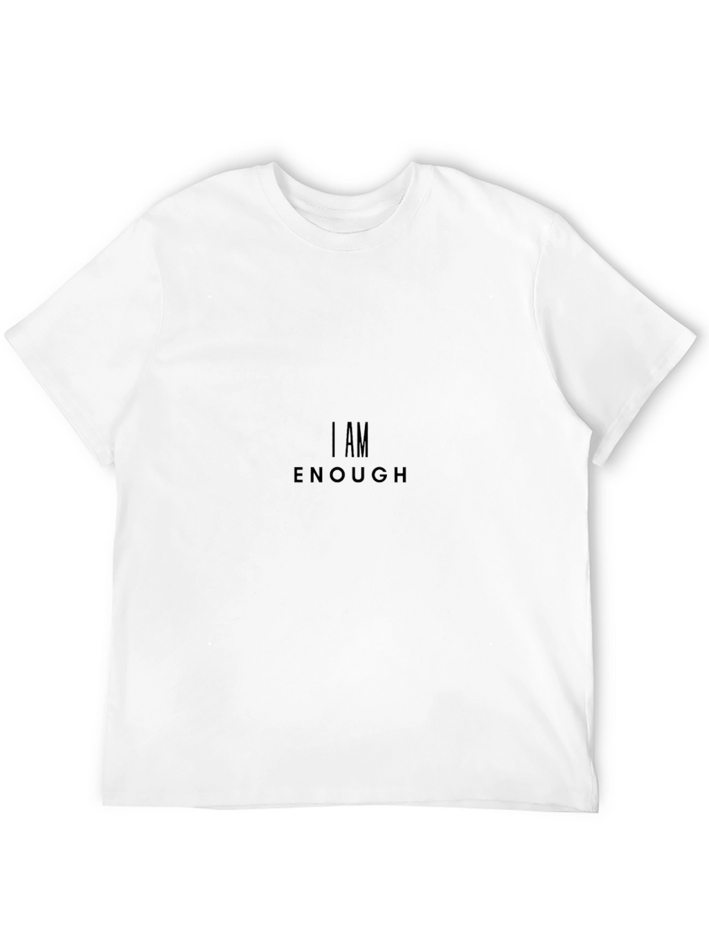 I AM ENOUGH Black Graphic Tee