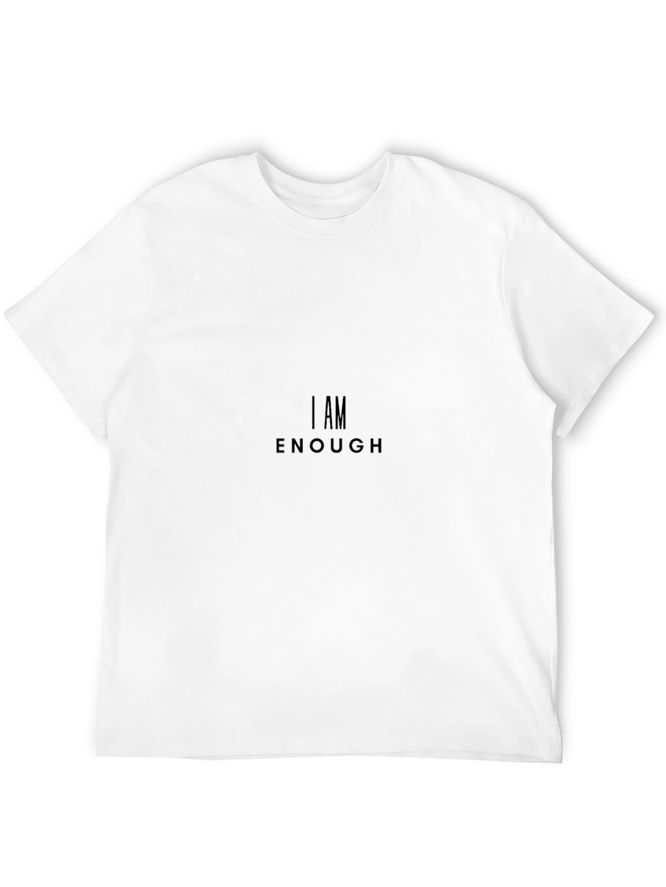 I AM ENOUGH Black Graphic Tee