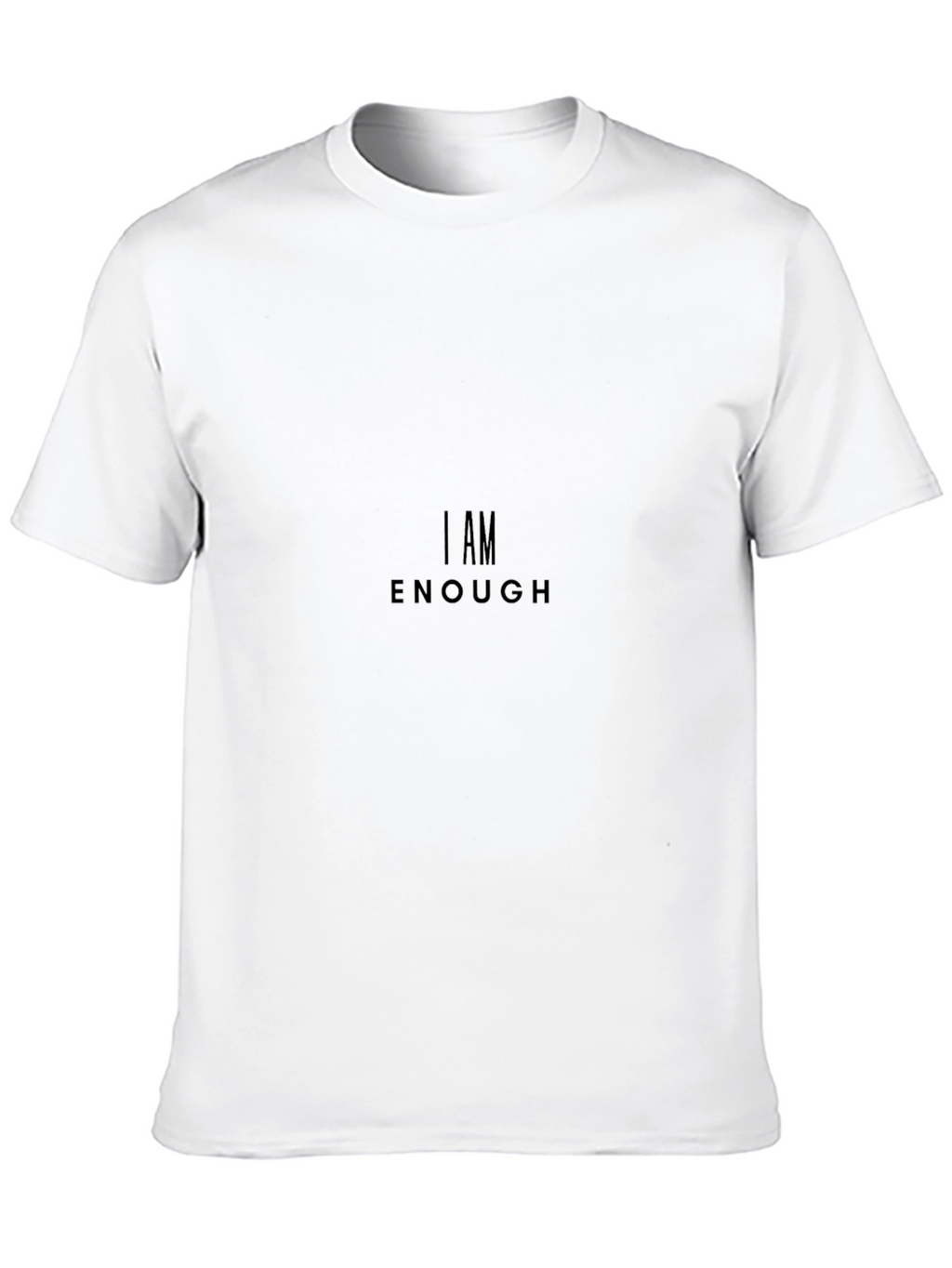 I AM ENOUGH Black Graphic Tee