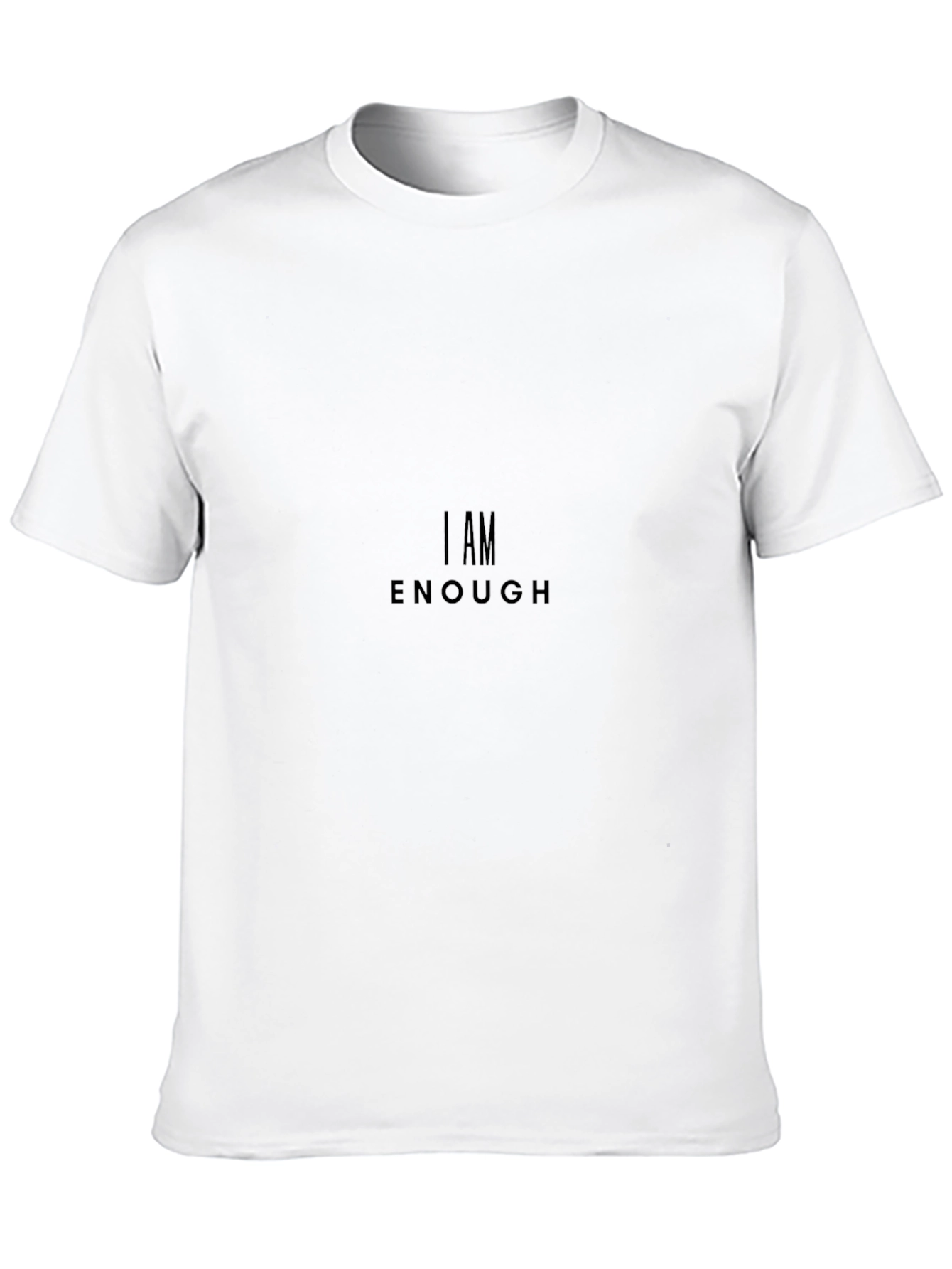 I AM ENOUGH Black Graphic Tee