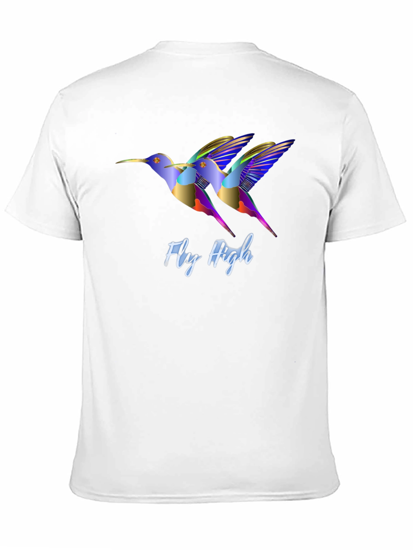 Fly High Hummingbird Graphic Black T-Shirt