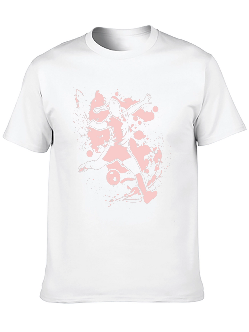 Soccer Player Graphic Tee - Black
