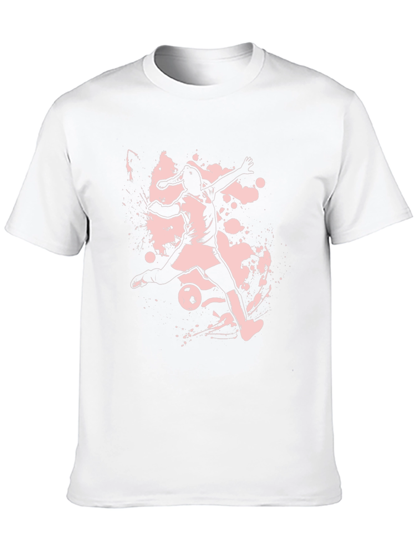 Soccer Player Graphic Tee - Black