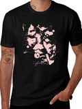 Soccer Player Graphic Tee - Black