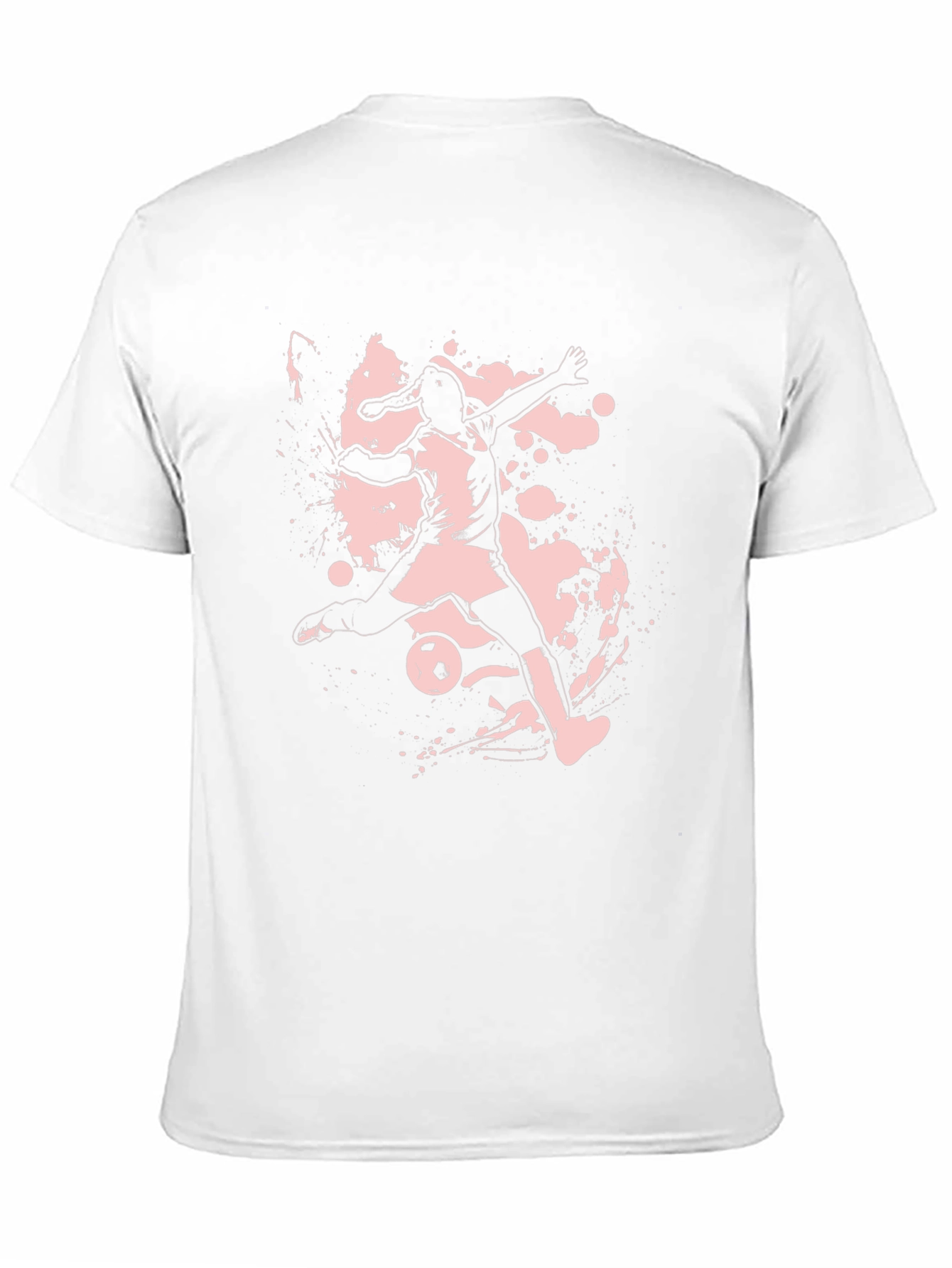 Soccer Player Graphic Tee - Black