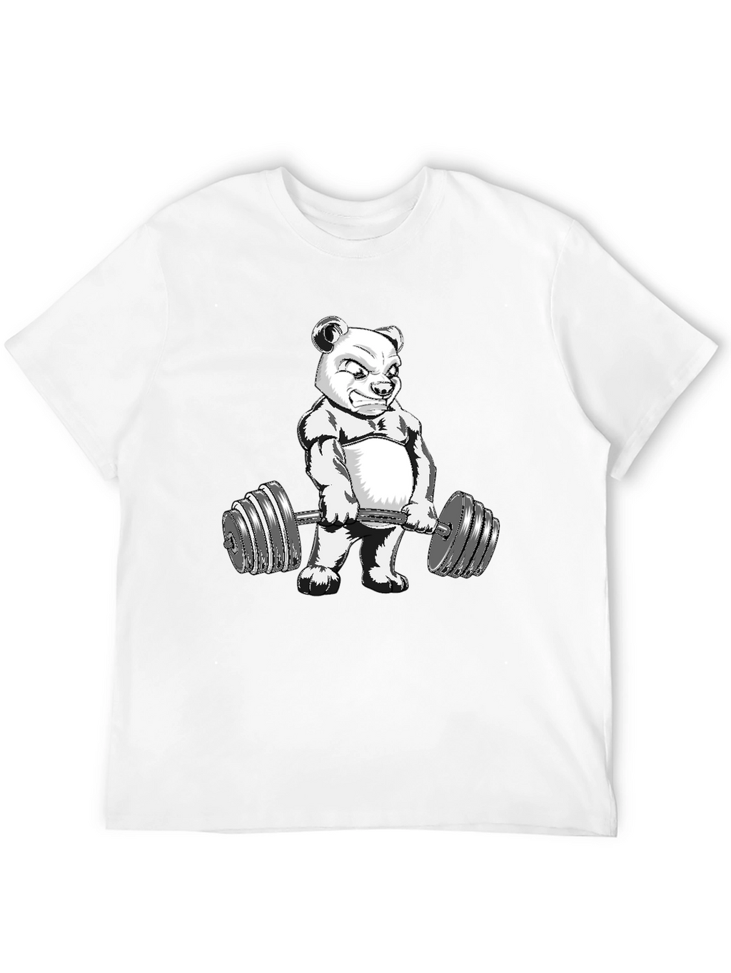 Bear Lifting Weights Graphic Tee