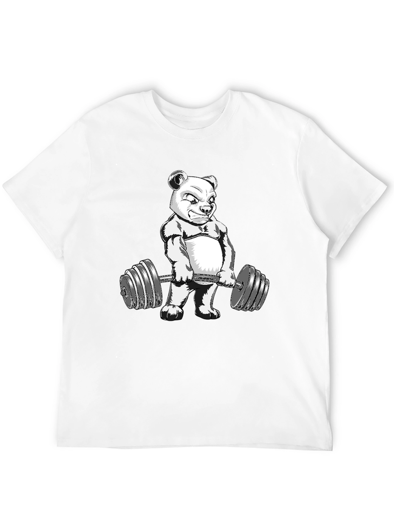 Bear Lifting Weights Graphic Tee