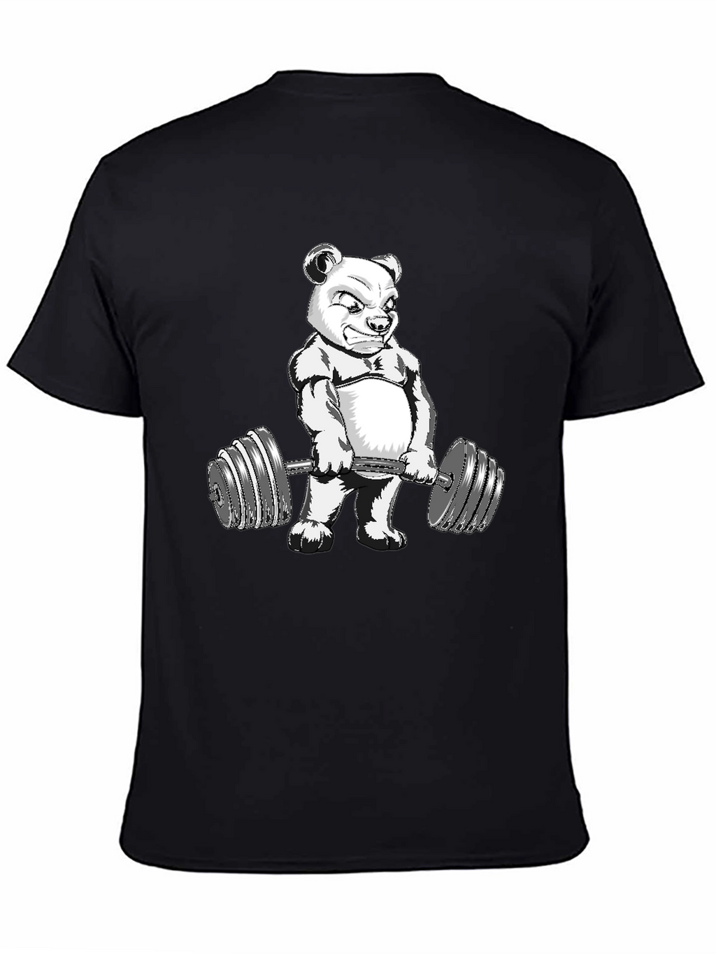 Bear Lifting Weights Graphic Tee