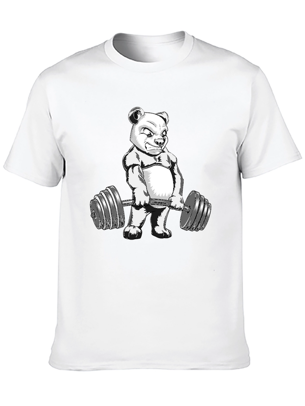 Bear Lifting Weights Graphic Tee