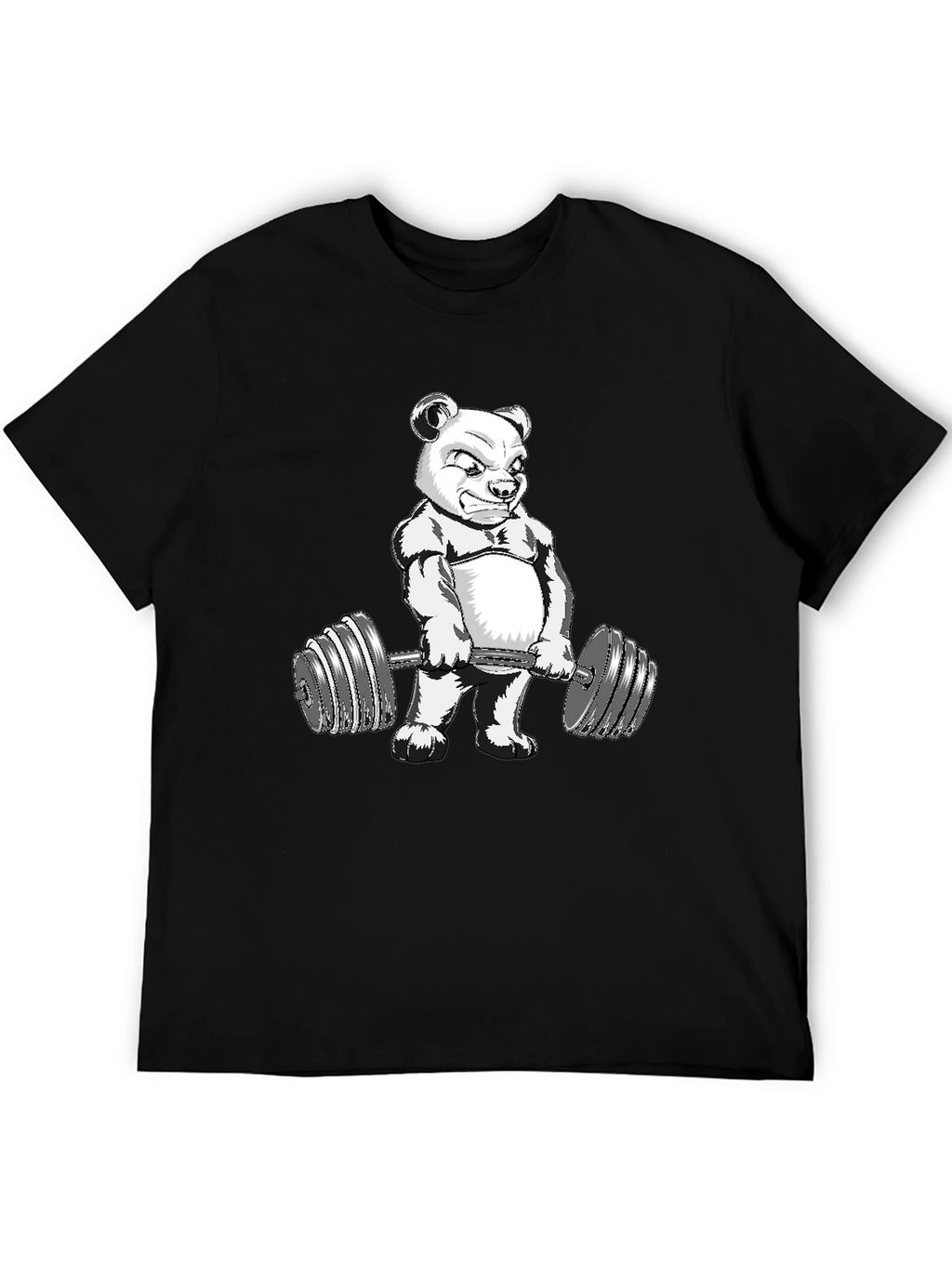 Bear Lifting Weights Graphic Tee