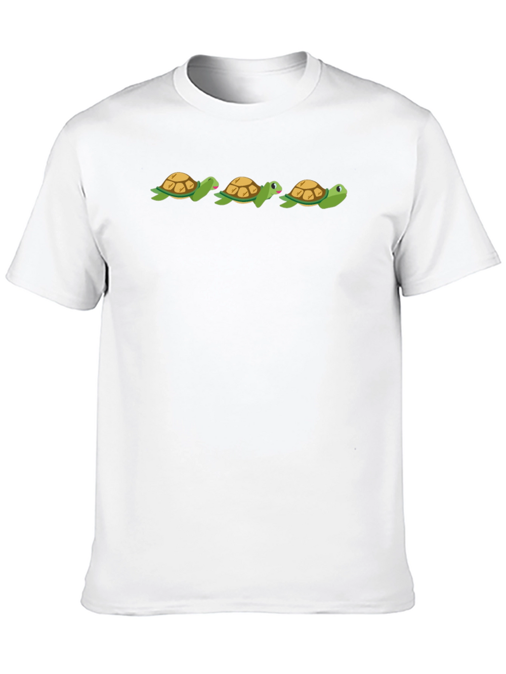 Turtle Trio Black Tee - Fun & Casual