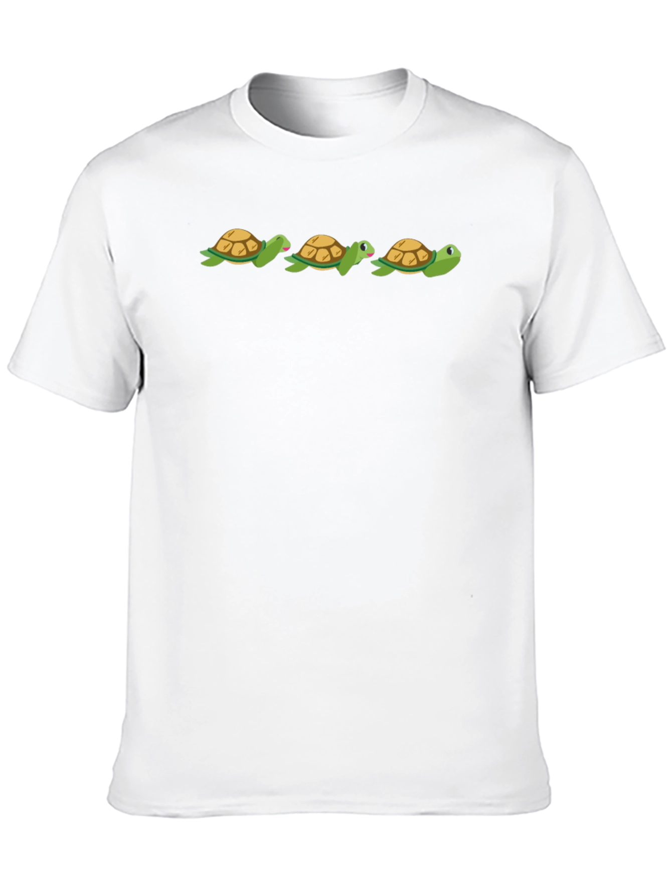 Turtle Trio Black Tee - Fun & Casual