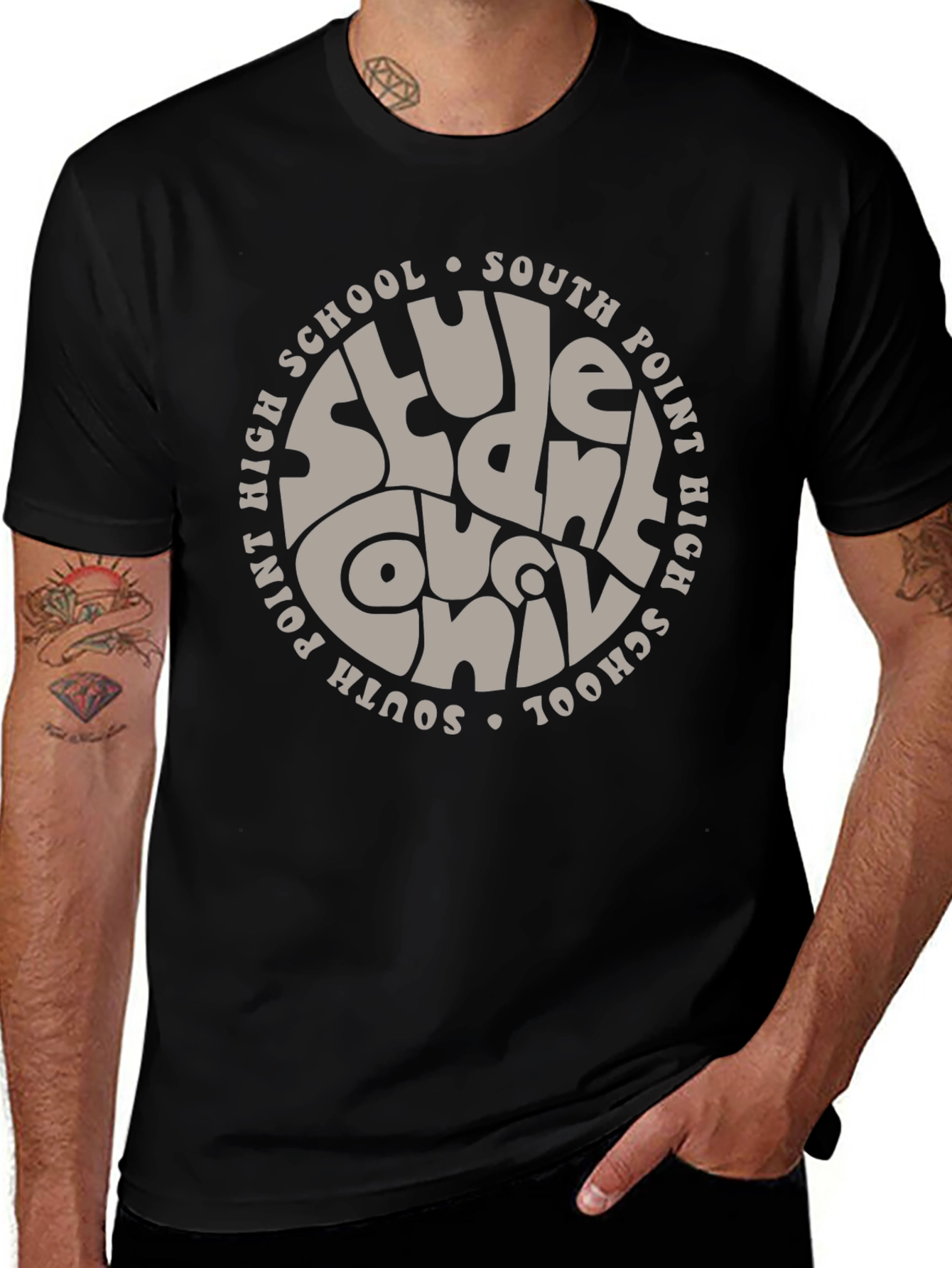 South Point High School Student Crew T-Shirt