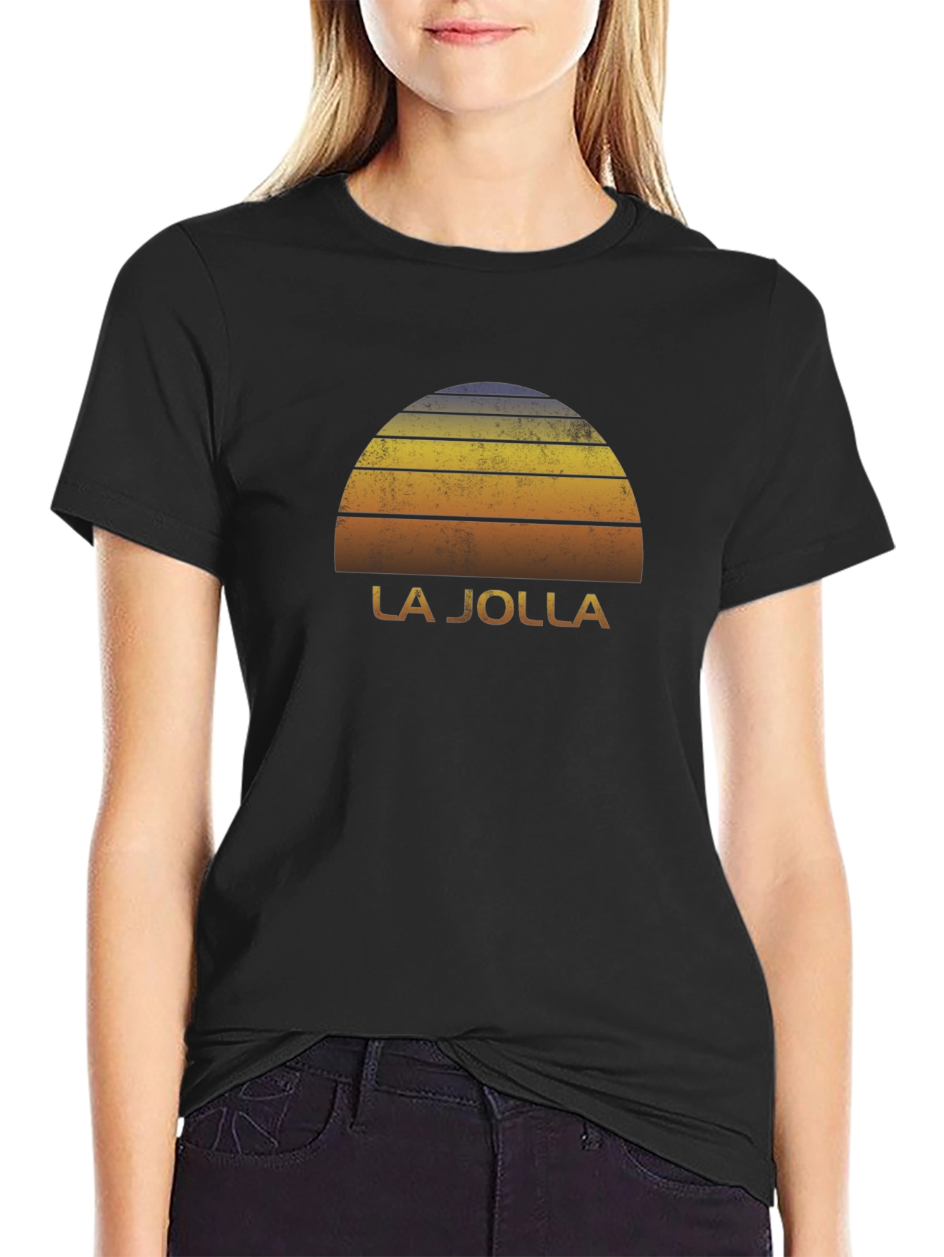 La Jolla Sunset Graphic Tee - Vintage Style