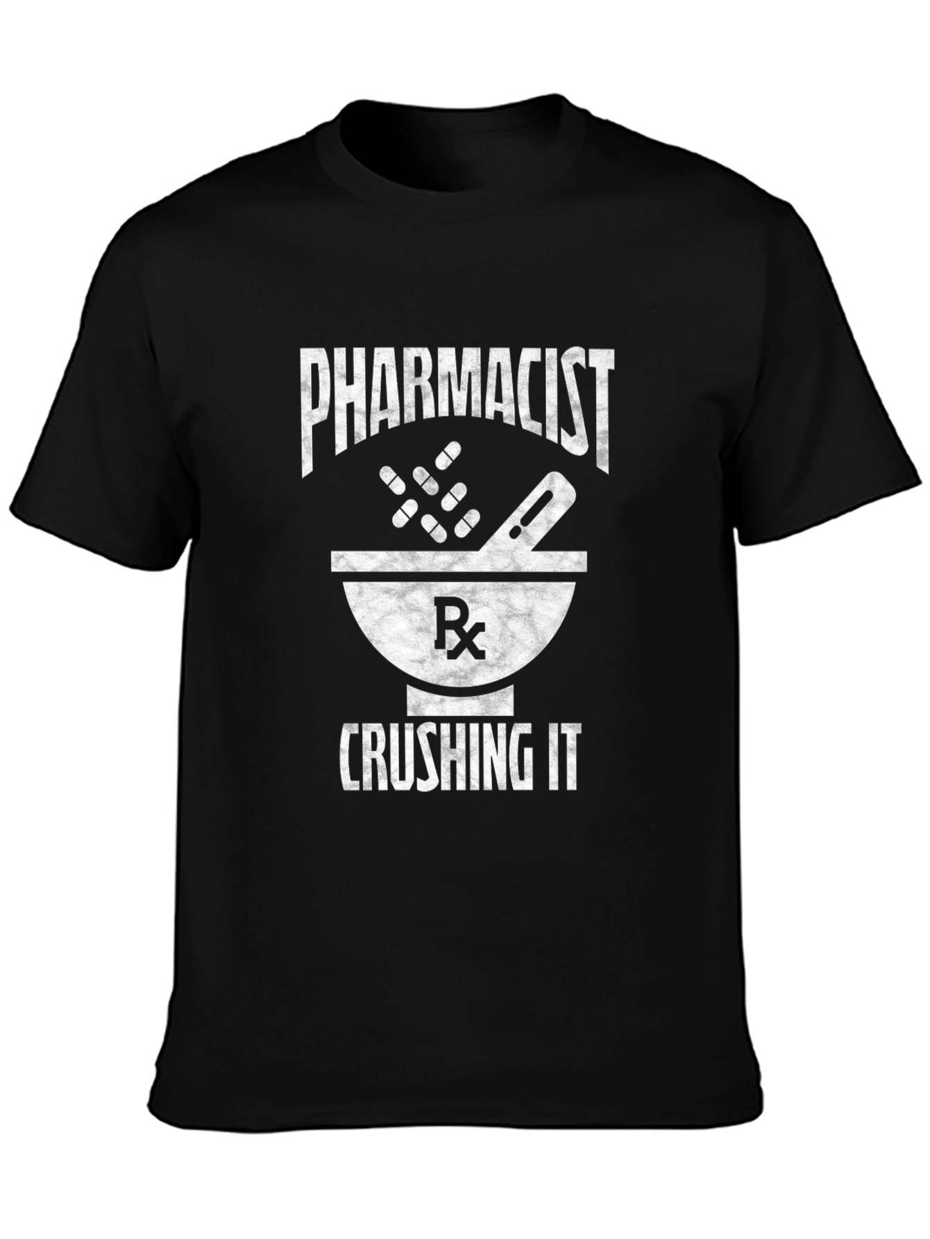 Pharmacist Crushing It T-Shirt - Rx Mortar Pestle Graphic Tee