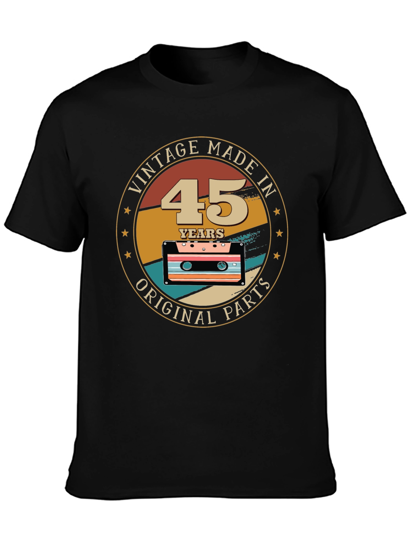 Vintage 45th Birthday Cassette T-Shirt