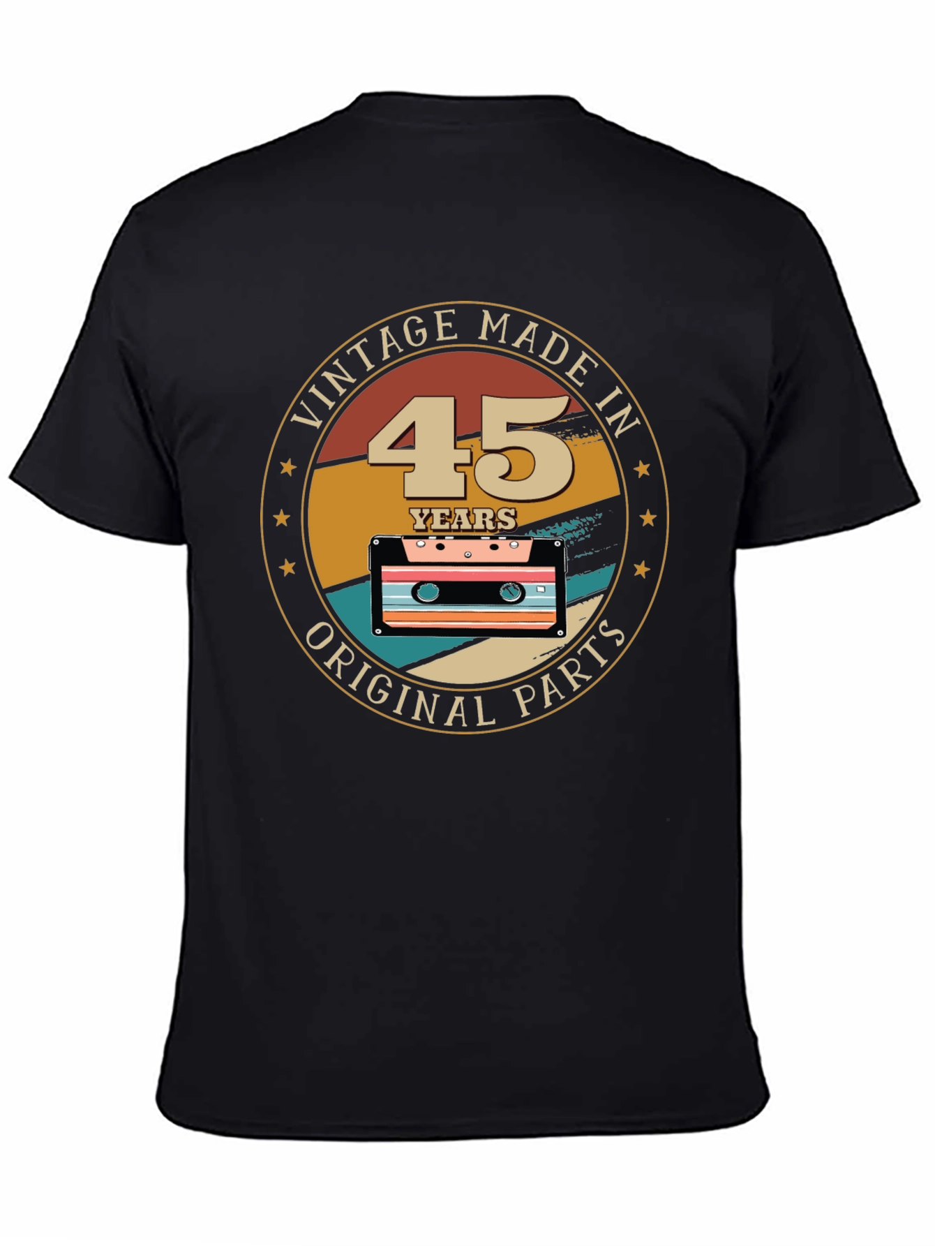 Vintage 45th Birthday Cassette T-Shirt