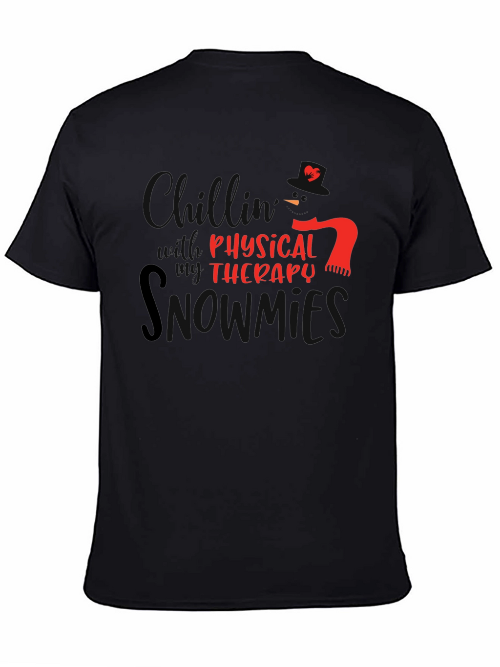 Physical Therapy Snowman Graphic T-Shirt