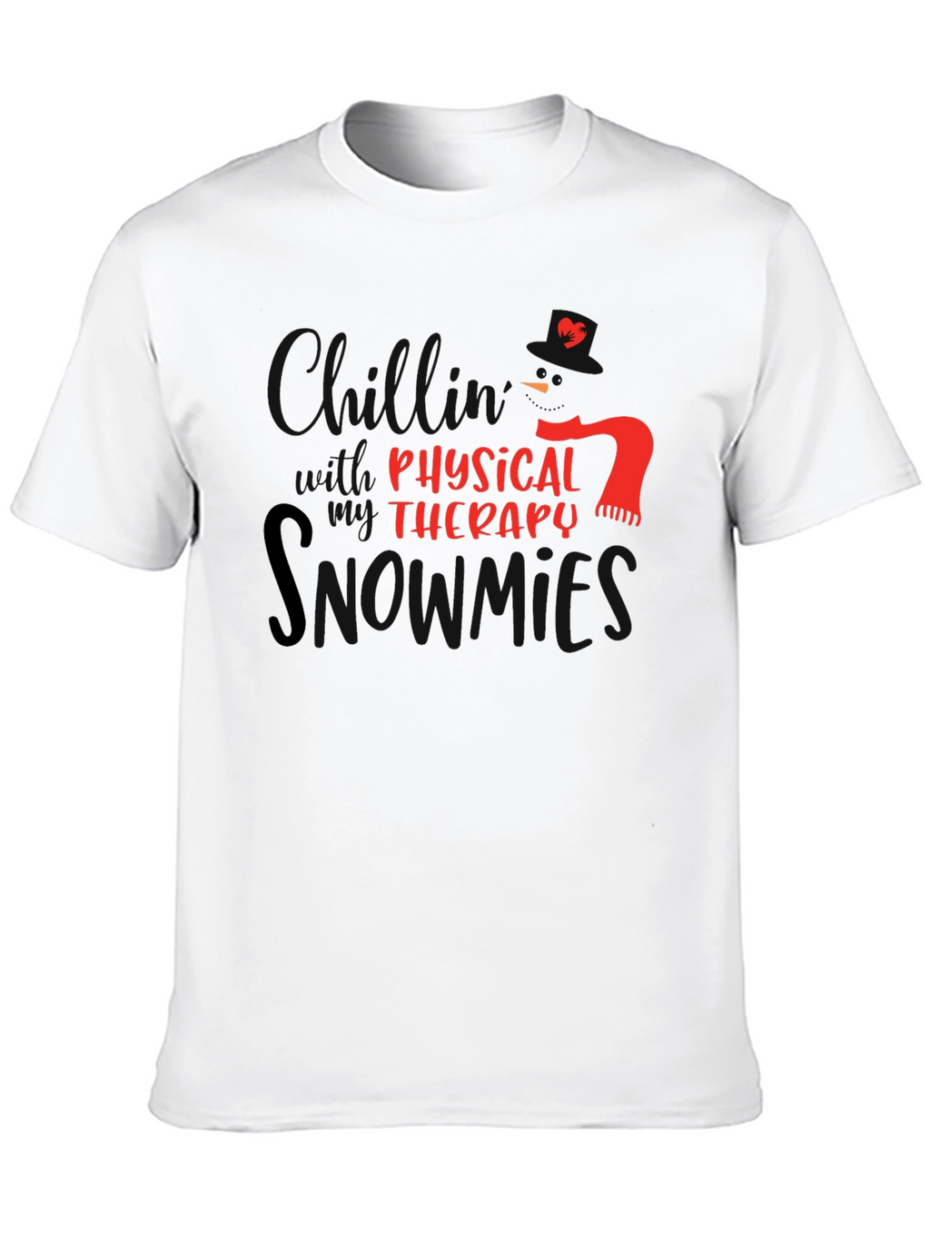 Physical Therapy Snowman Graphic T-Shirt