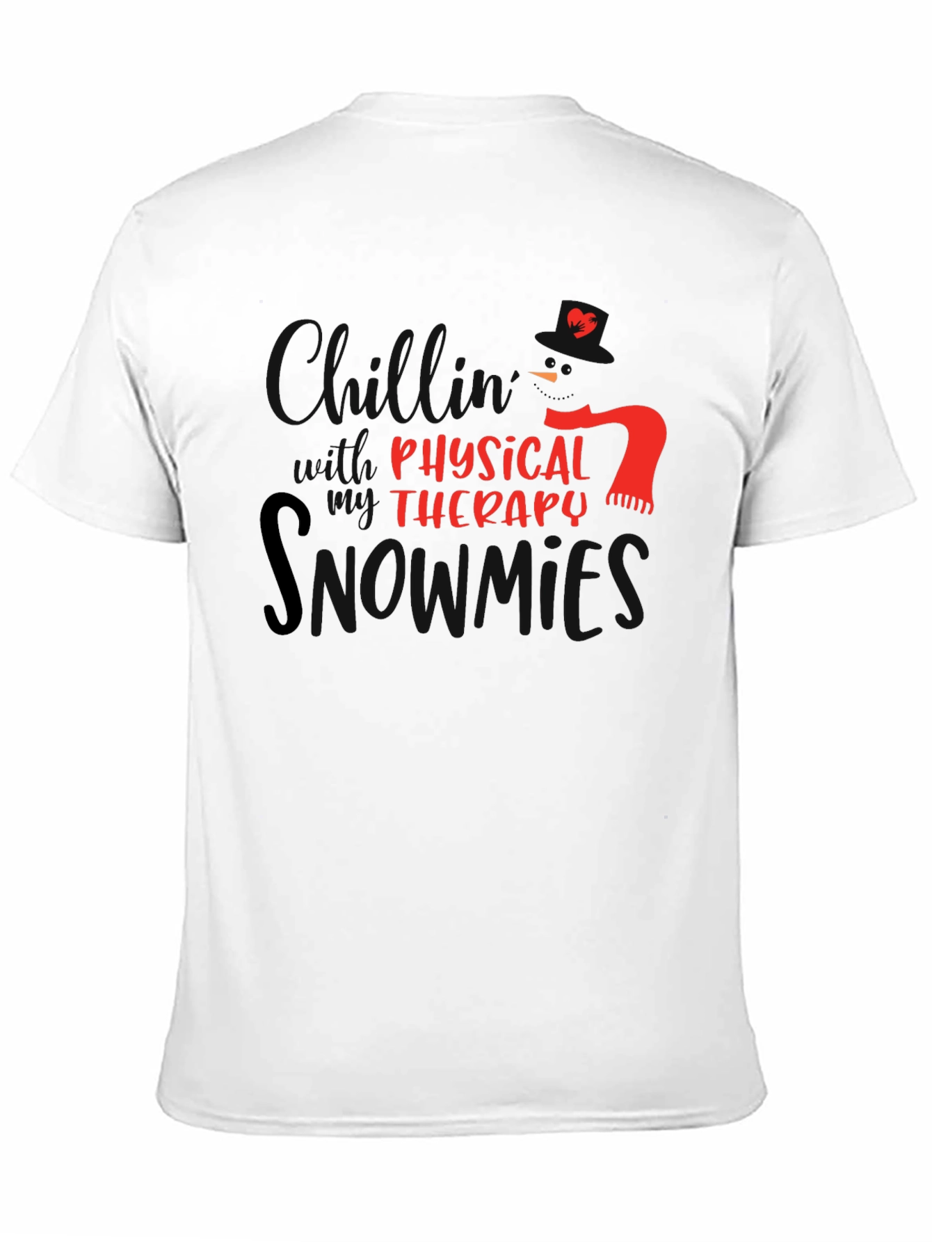 Physical Therapy Snowman Graphic T-Shirt