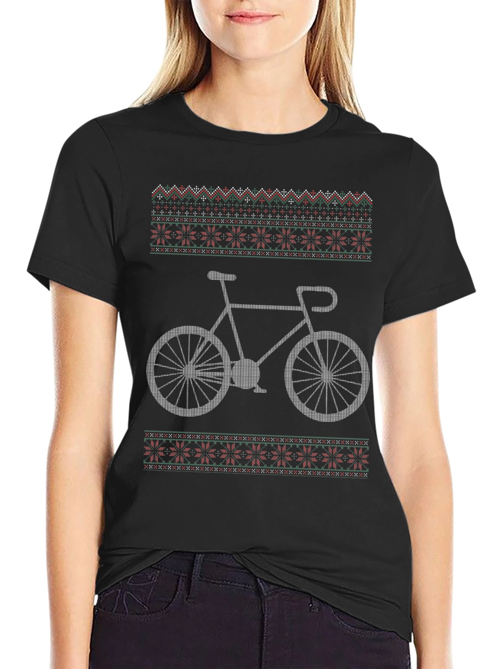 Cycling Christmas Sweater T-Shirt