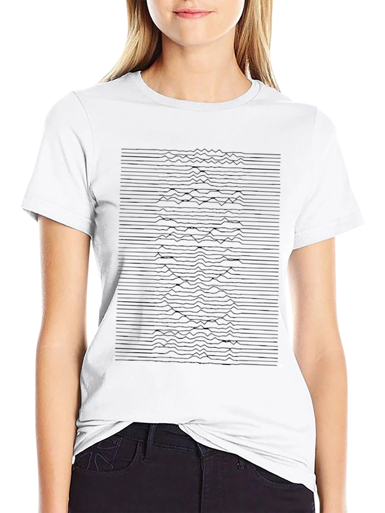 Abstract Graphic Tee - Modern Black T-Shirt