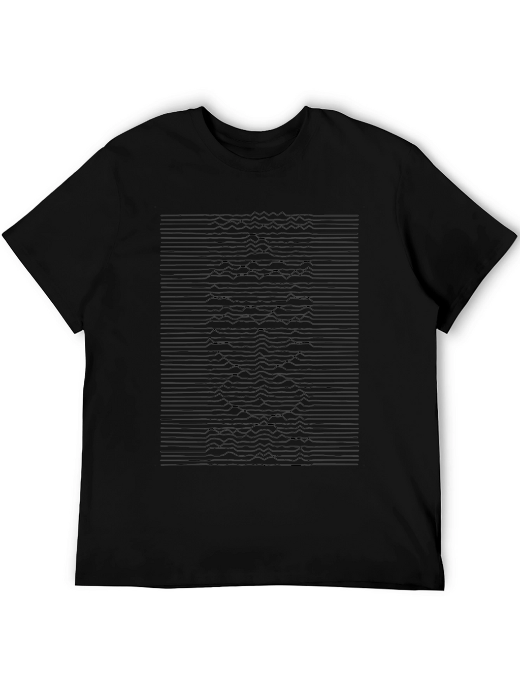 Abstract Graphic Tee - Modern Black T-Shirt