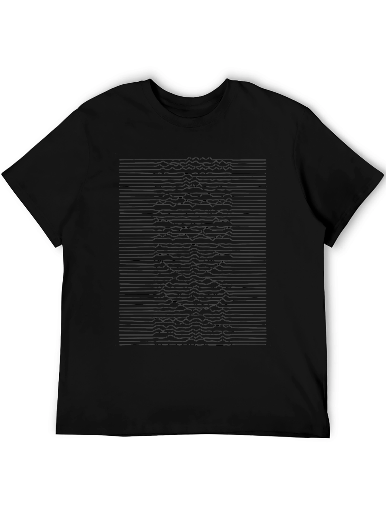 Abstract Graphic Tee - Modern Black T-Shirt