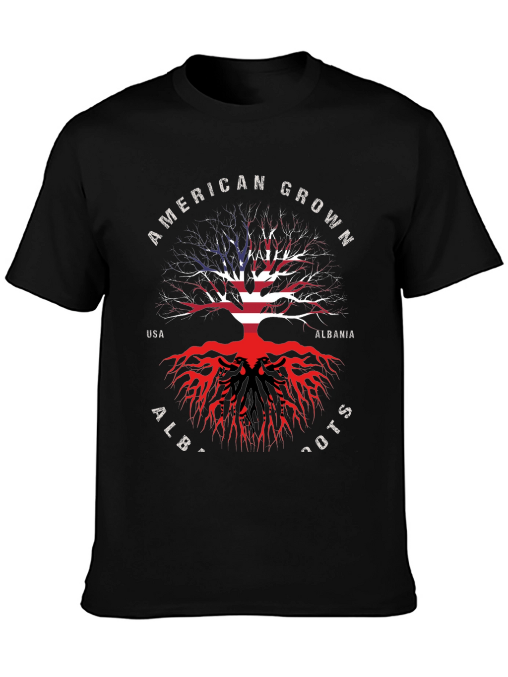 American Grown Albanian Roots T-Shirt