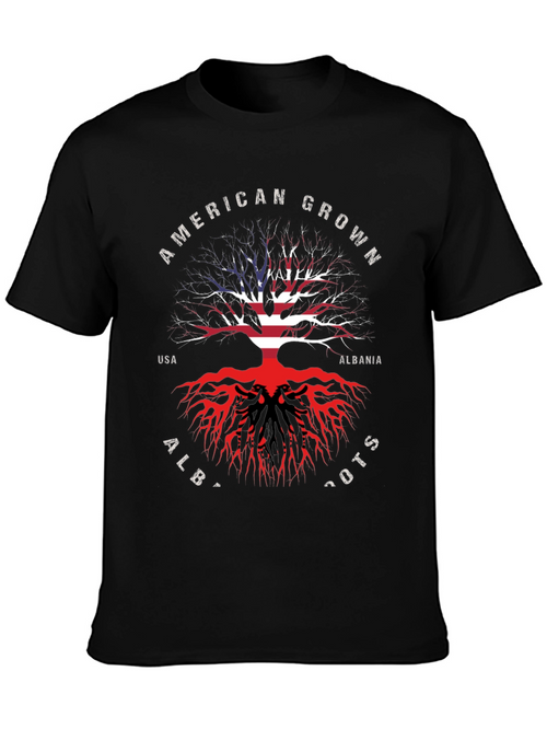 American Grown Albanian Roots T-Shirt
