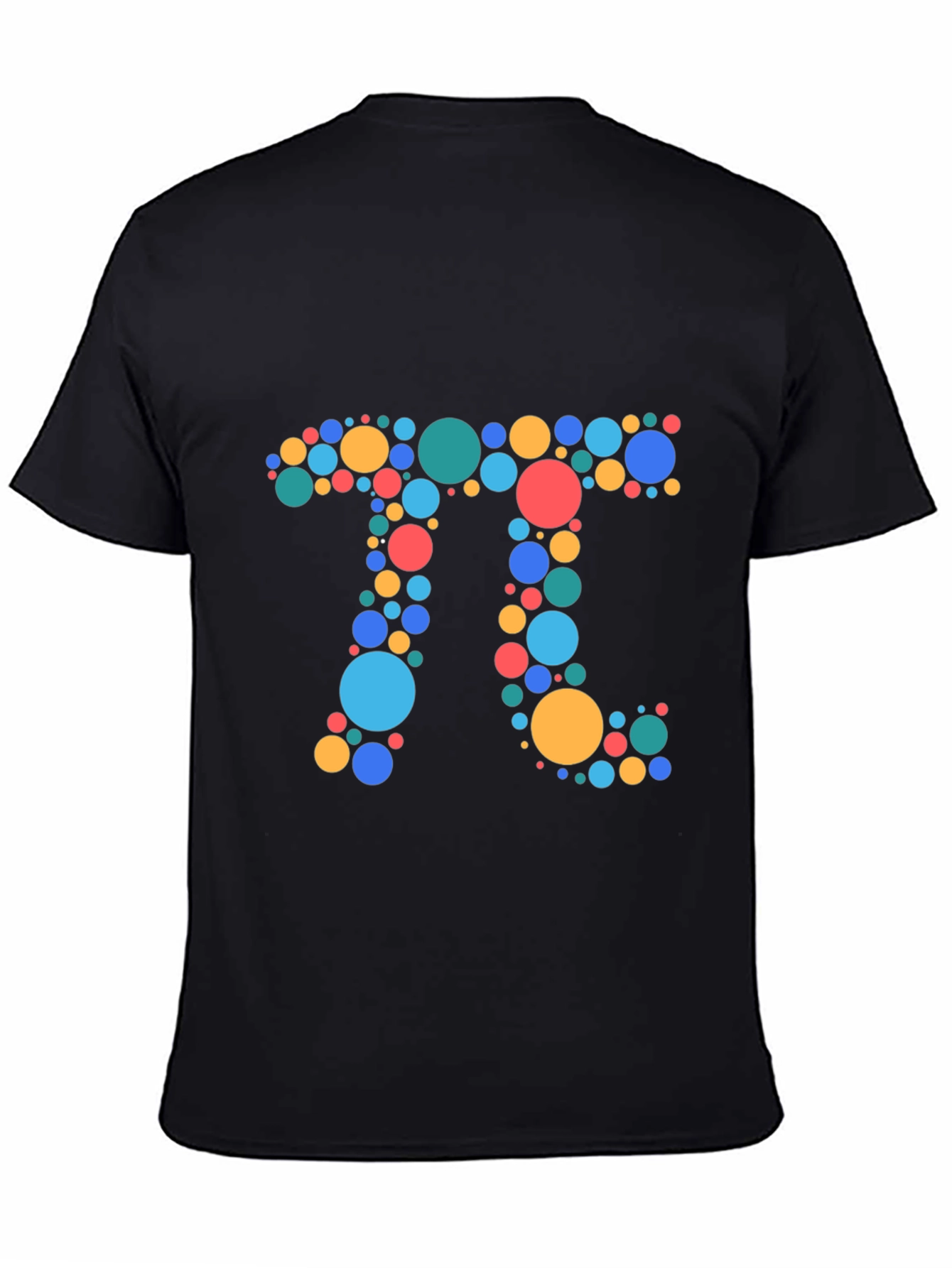 Pi Symbol T-Shirt - Colorful Circle Design