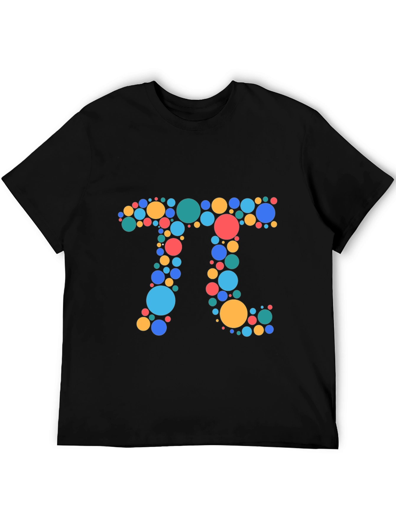 Pi Symbol T-Shirt - Colorful Circle Design