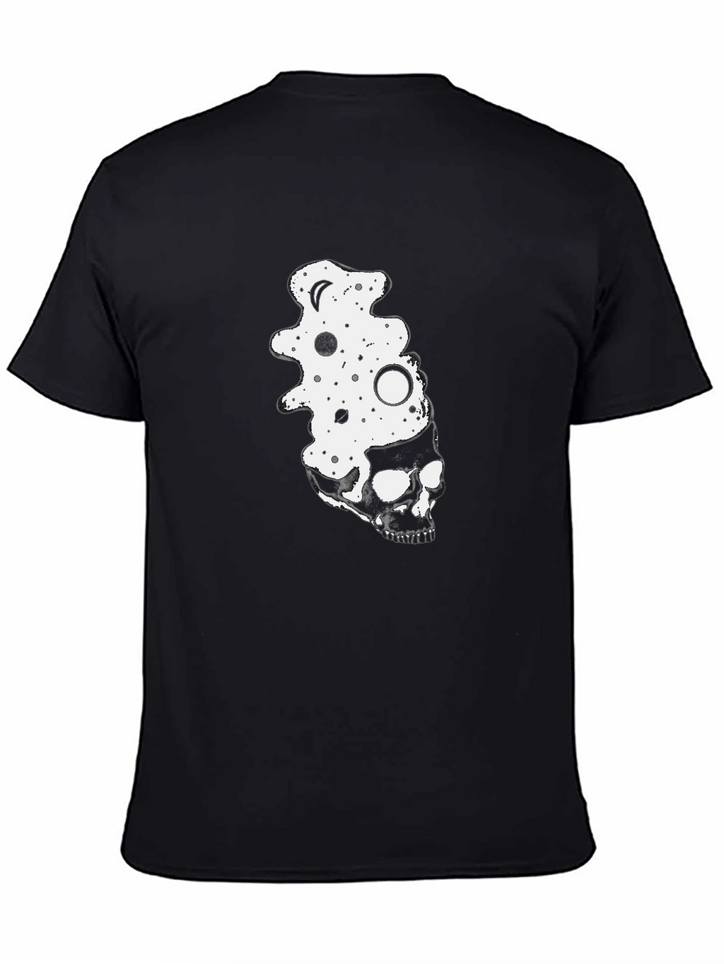 Skull & Space Black Graphic Tee