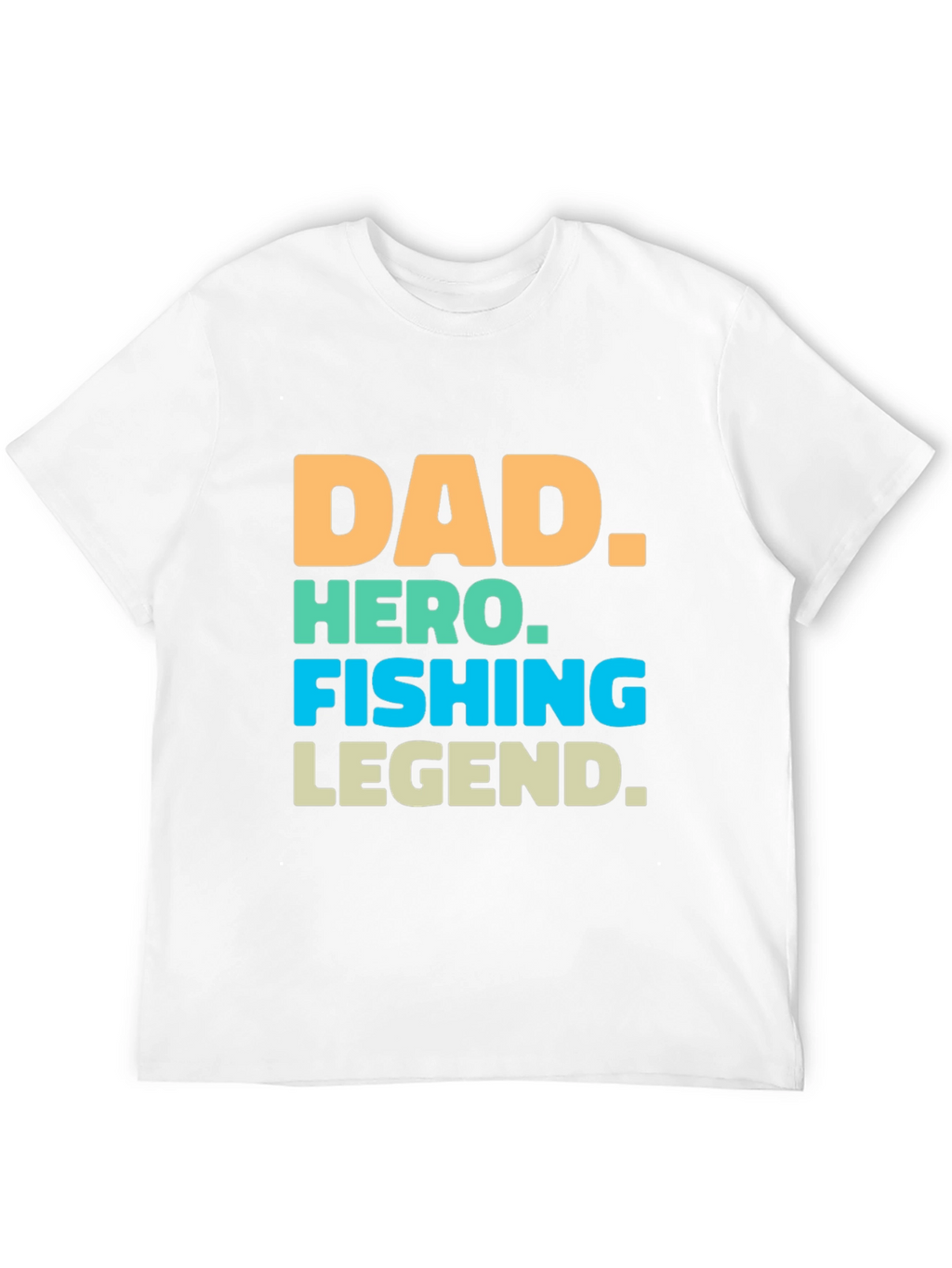 Dad Hero Fishing Legend Graphic T-Shirt