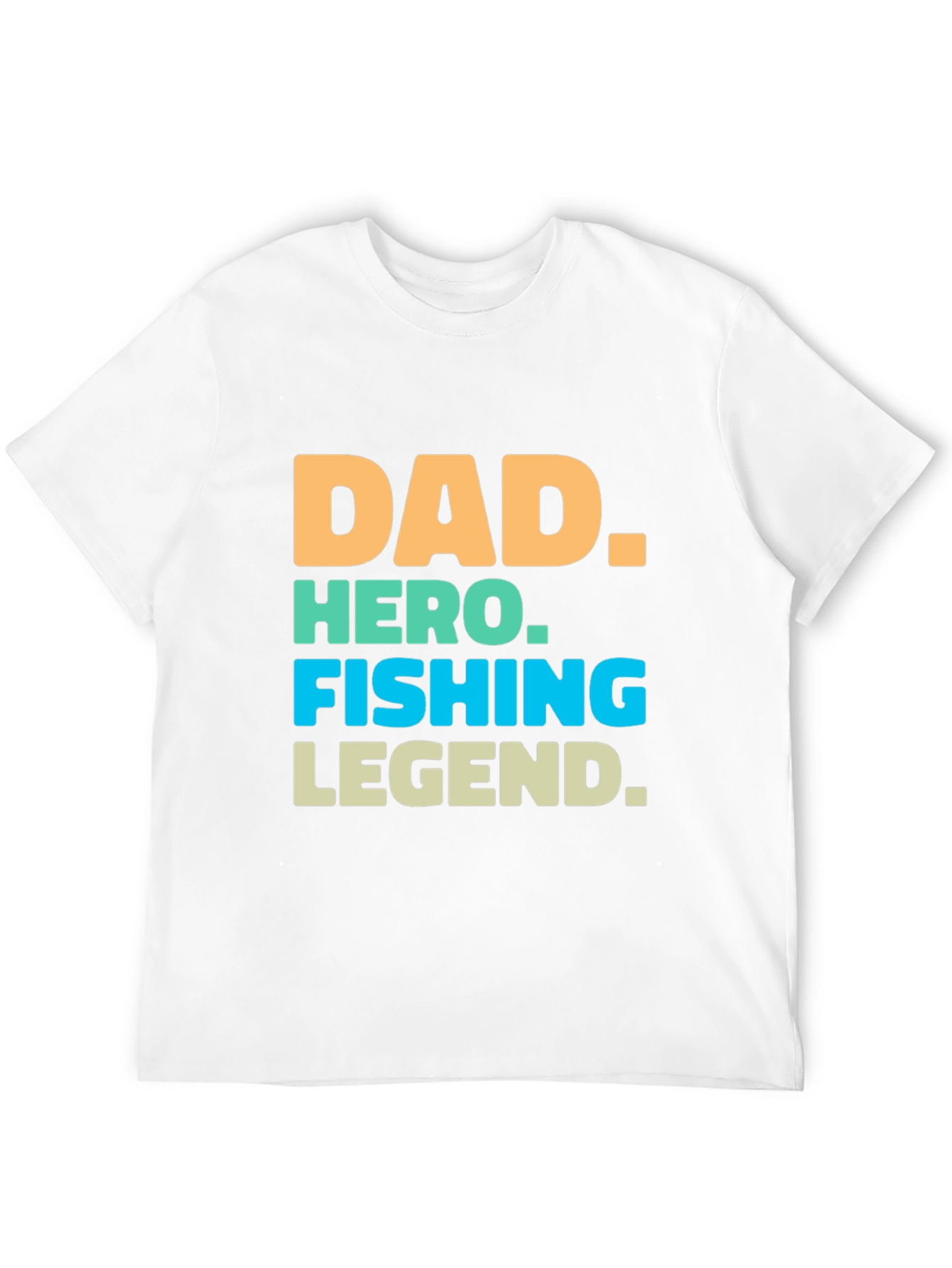 Dad Hero Fishing Legend Graphic T-Shirt