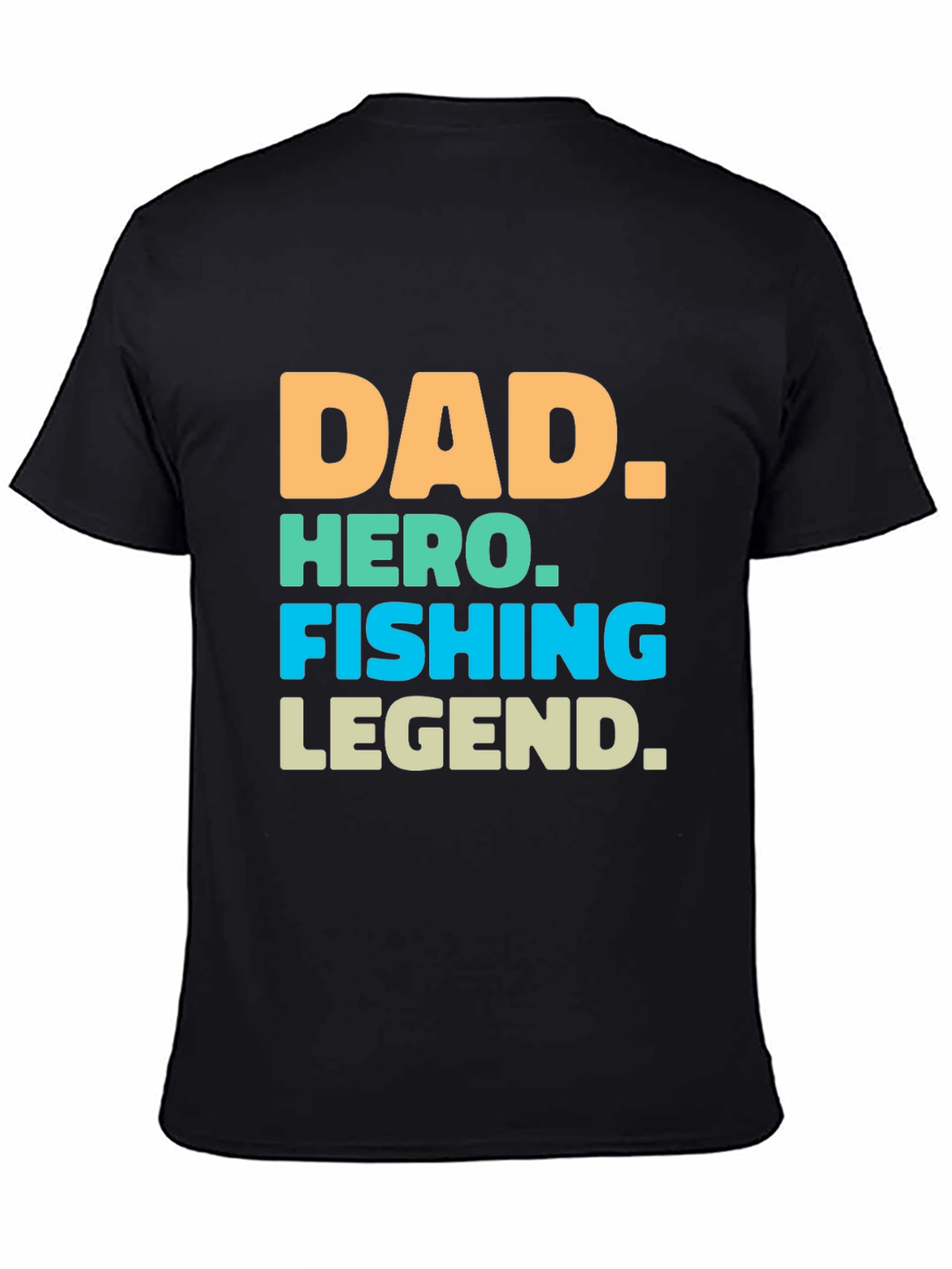 Dad Hero Fishing Legend Graphic T-Shirt