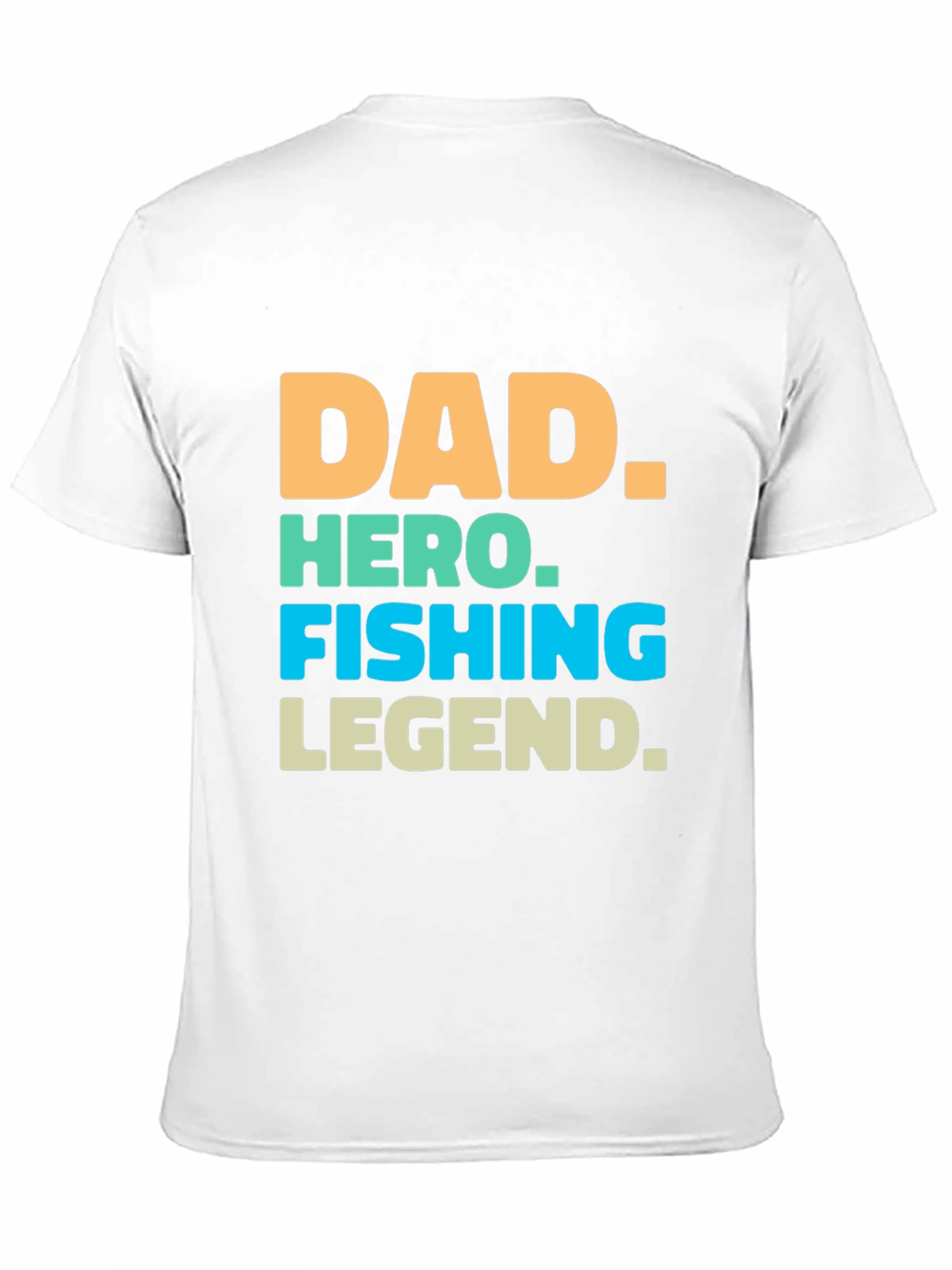 Dad Hero Fishing Legend Graphic T-Shirt
