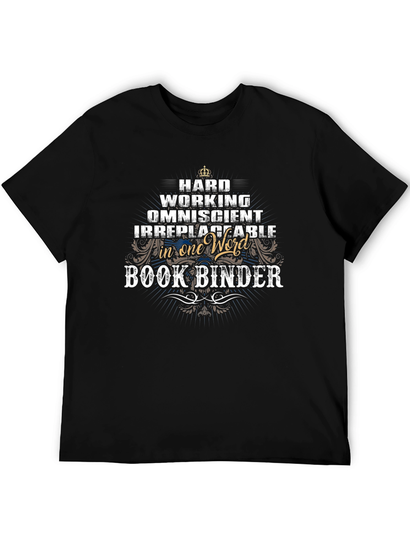 Hard Working Book Binder Graphic Tee