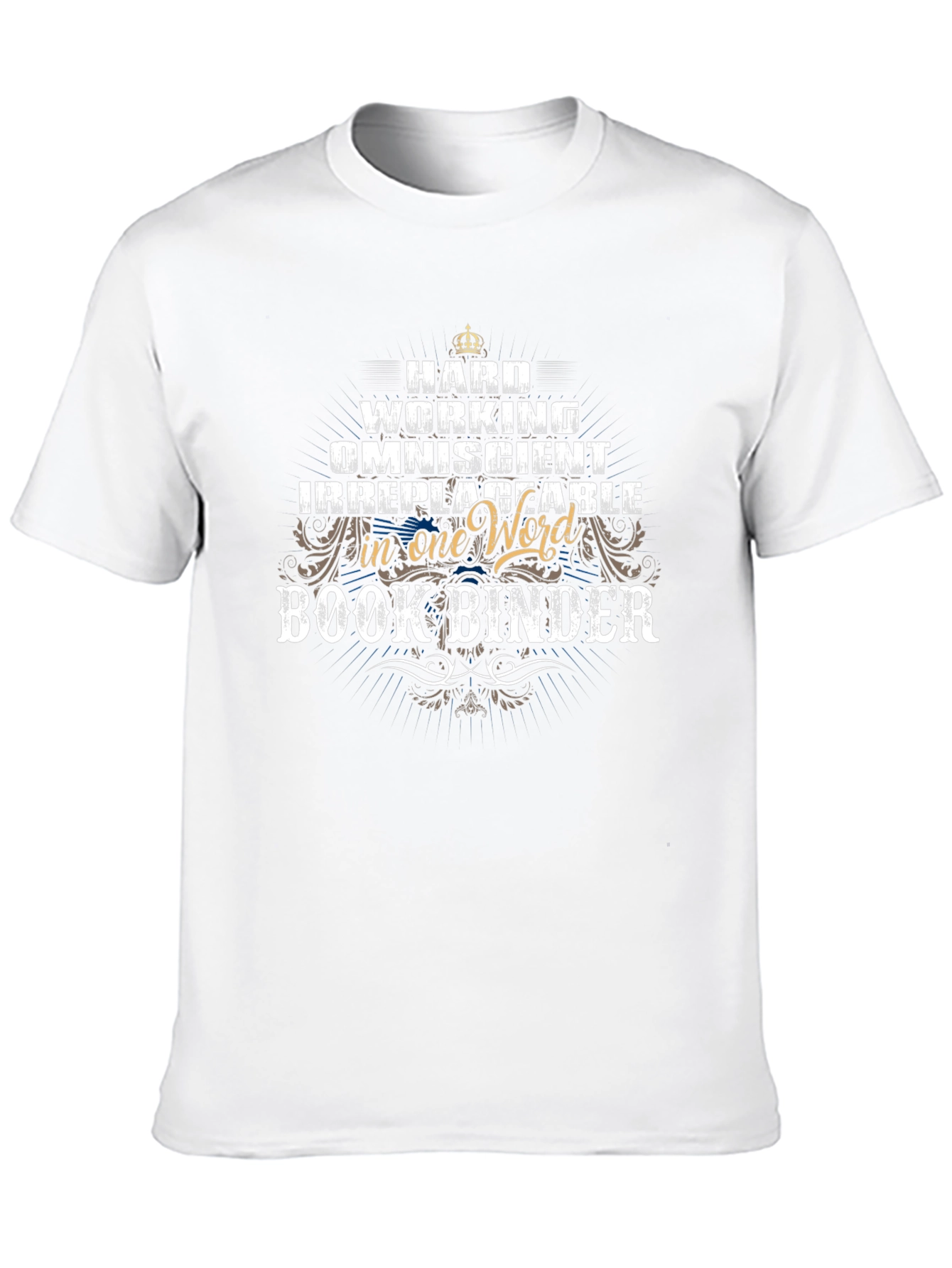 Hard Working Book Binder Graphic Tee