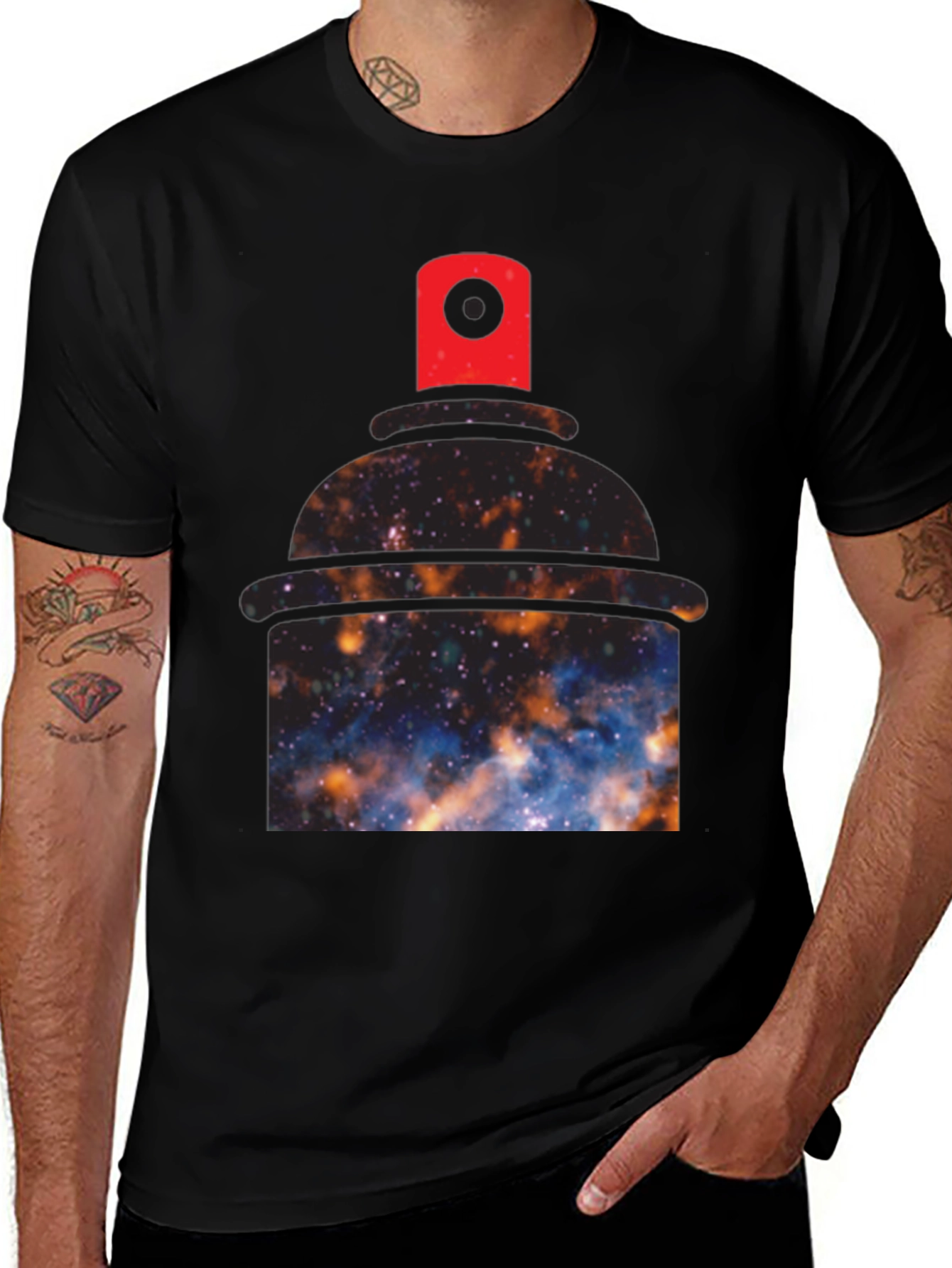 Cosmic Spray Can Graphic Tee