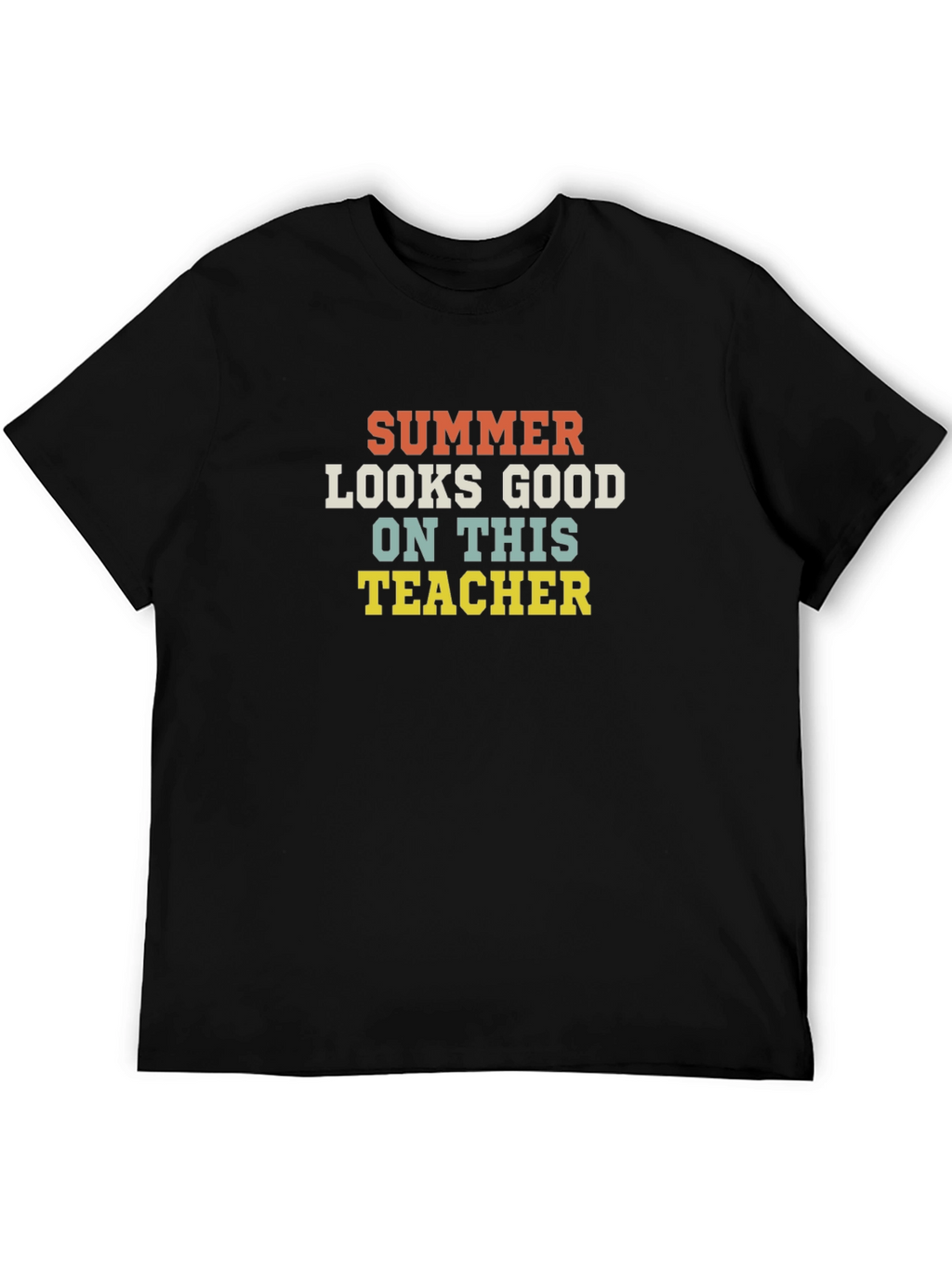 Summer Teacher Graphic Tee - Retro Style