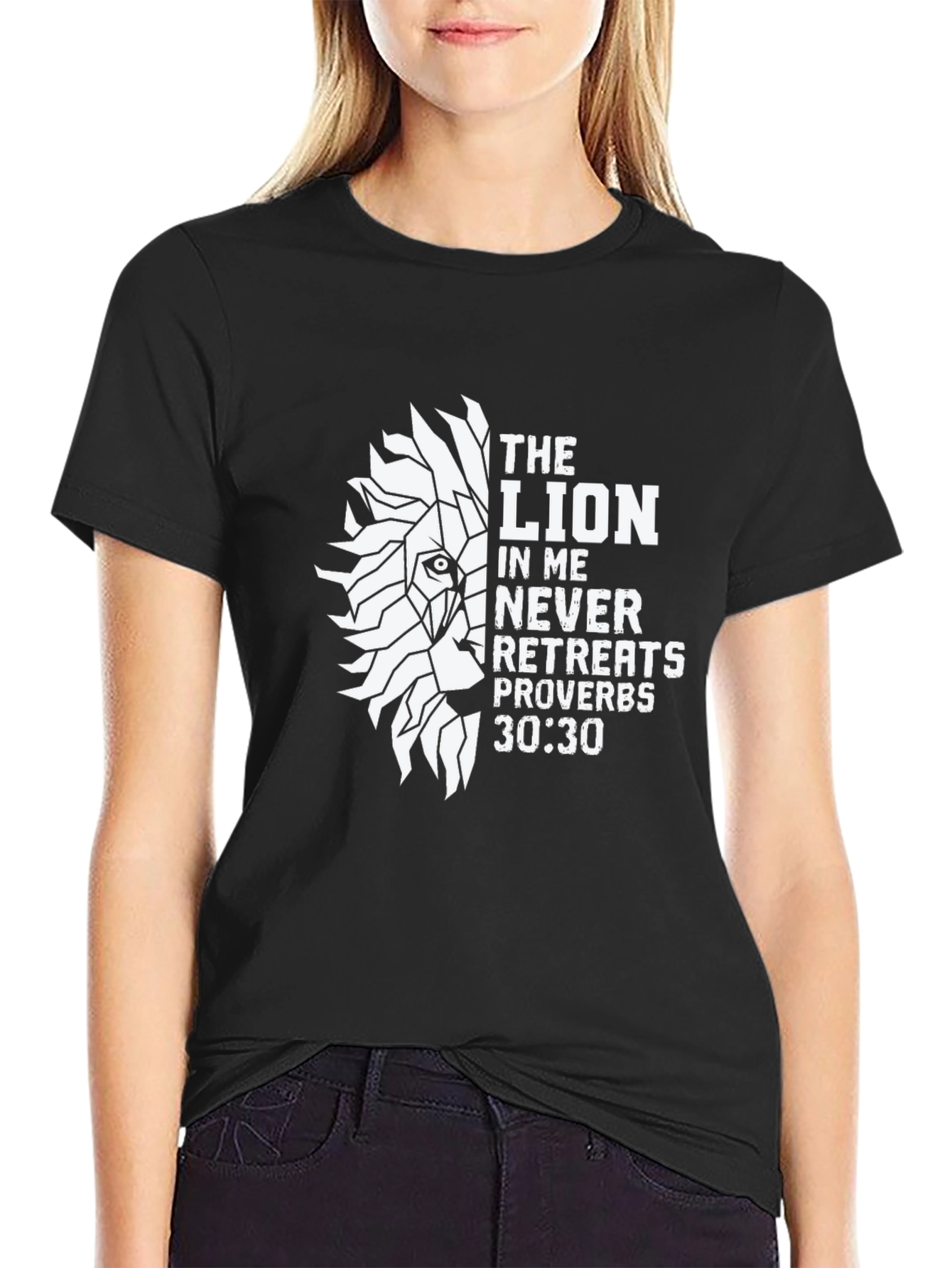 The Lion in Me T-Shirt - Proverbs 30:30 Christian Tee