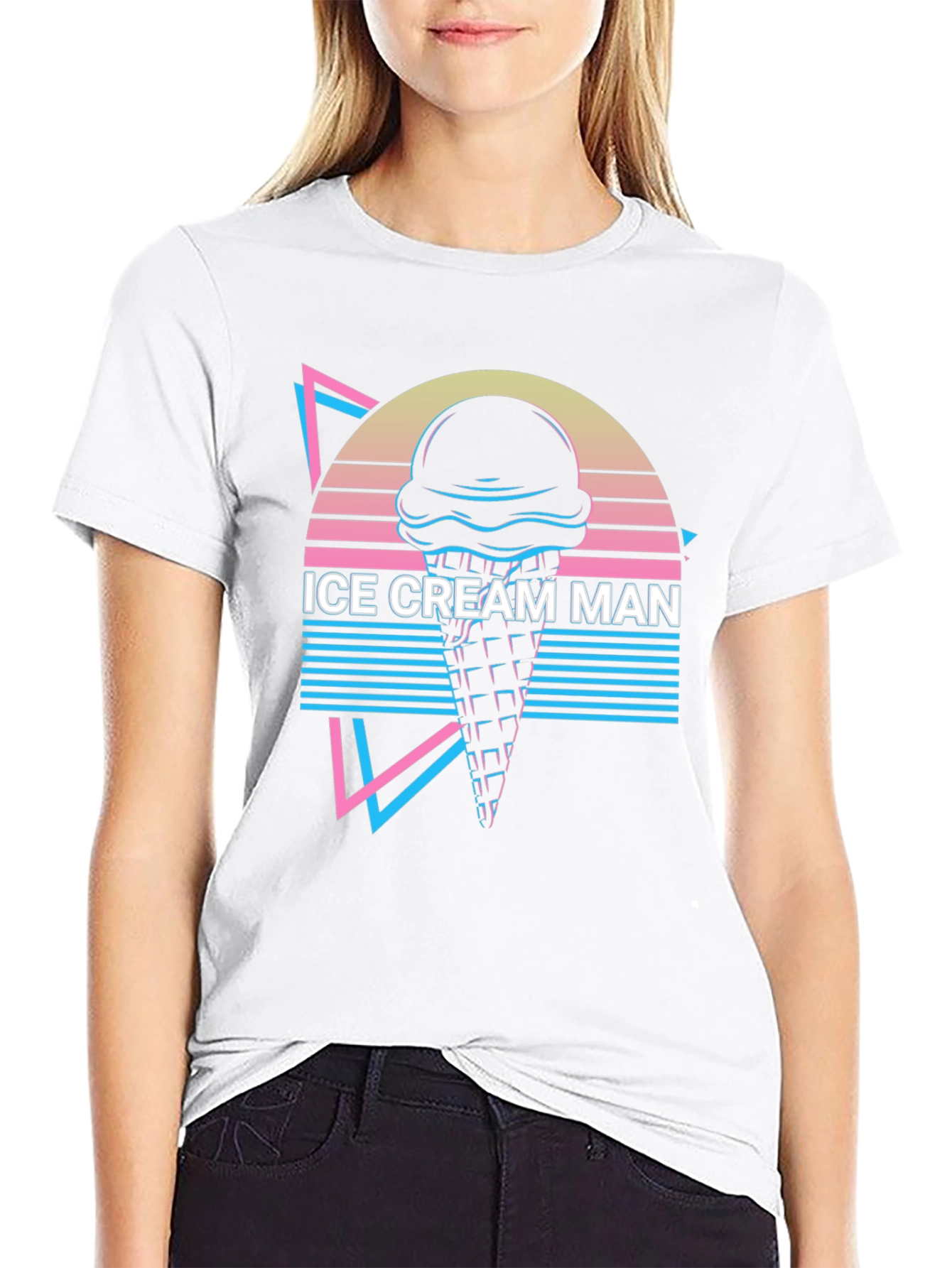 Retro Ice Cream Man Graphic Tee