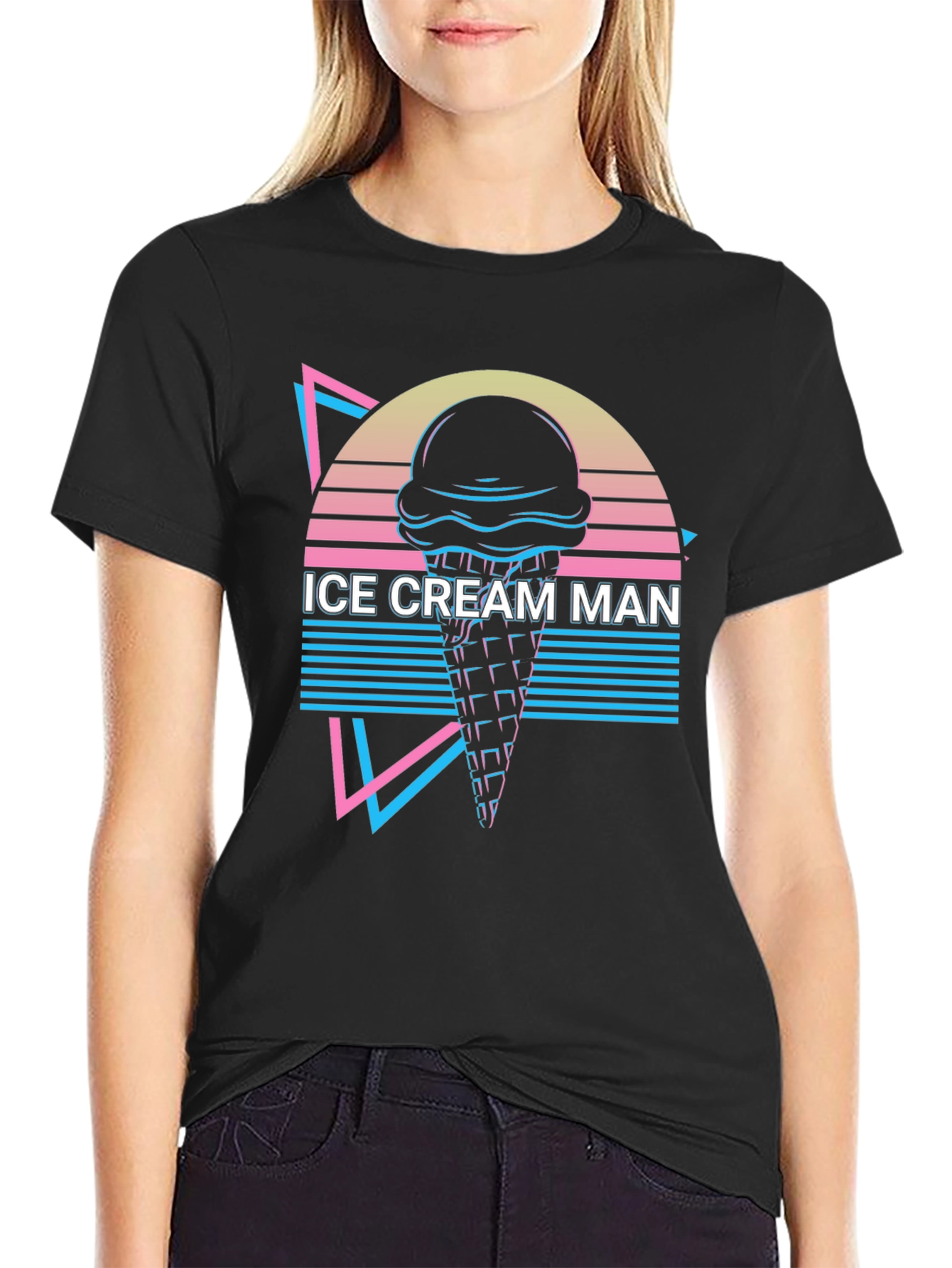 Retro Ice Cream Man Graphic Tee