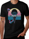 Retro Ice Cream Man Graphic Tee