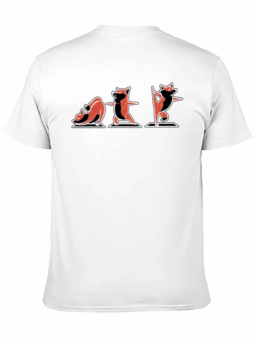 Yoga Raccoon Graphic Tee - Black Cotton T-Shirt