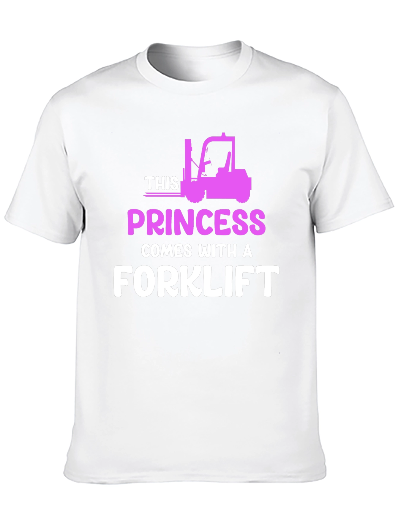 Princess Forklift T-Shirt - Funny Womens Workwear