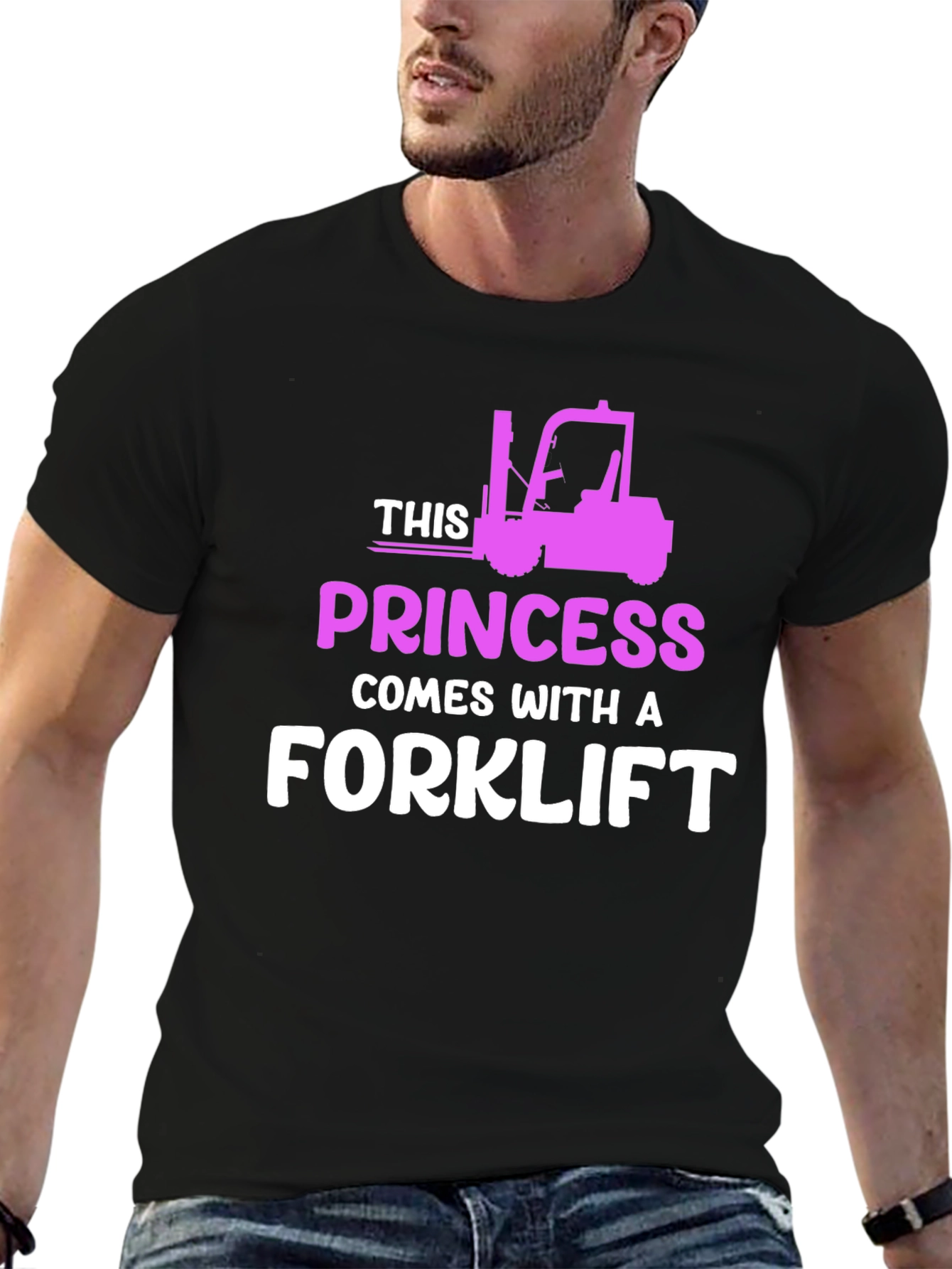 Princess Forklift T-Shirt - Funny Womens Workwear